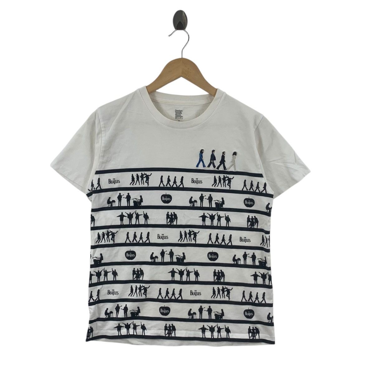 Band Tees THE BEATLES BAND Abbey Road Over Print Graniph Tee Shirt Size S / US 4 / IT 40 - 3 Thumbnail