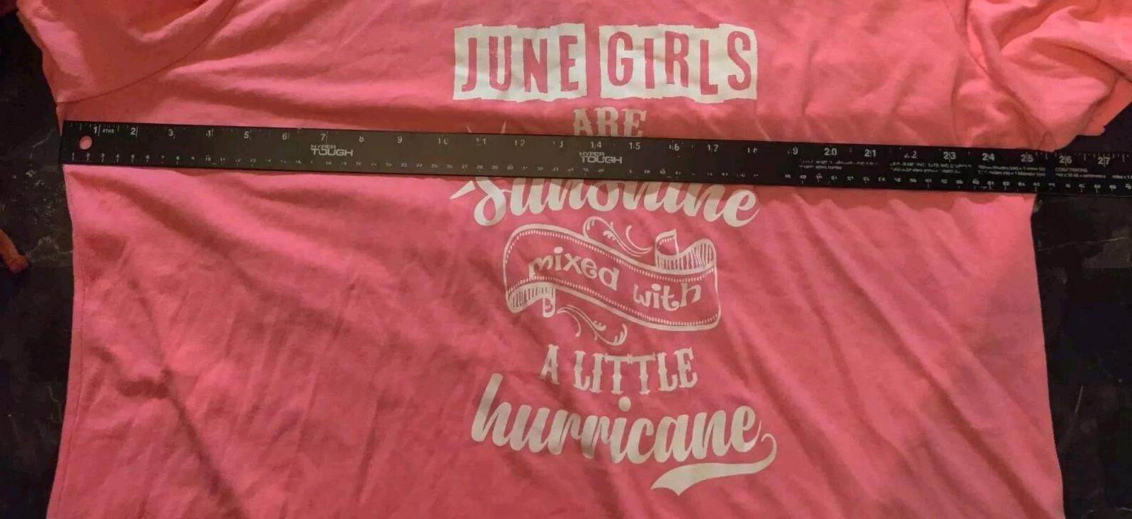 The Unbranded Brand "June Girls Are Sunshine Mixed With A Little Hurricane" Top Size 3XL / US 20-22 - 8 Thumbnail