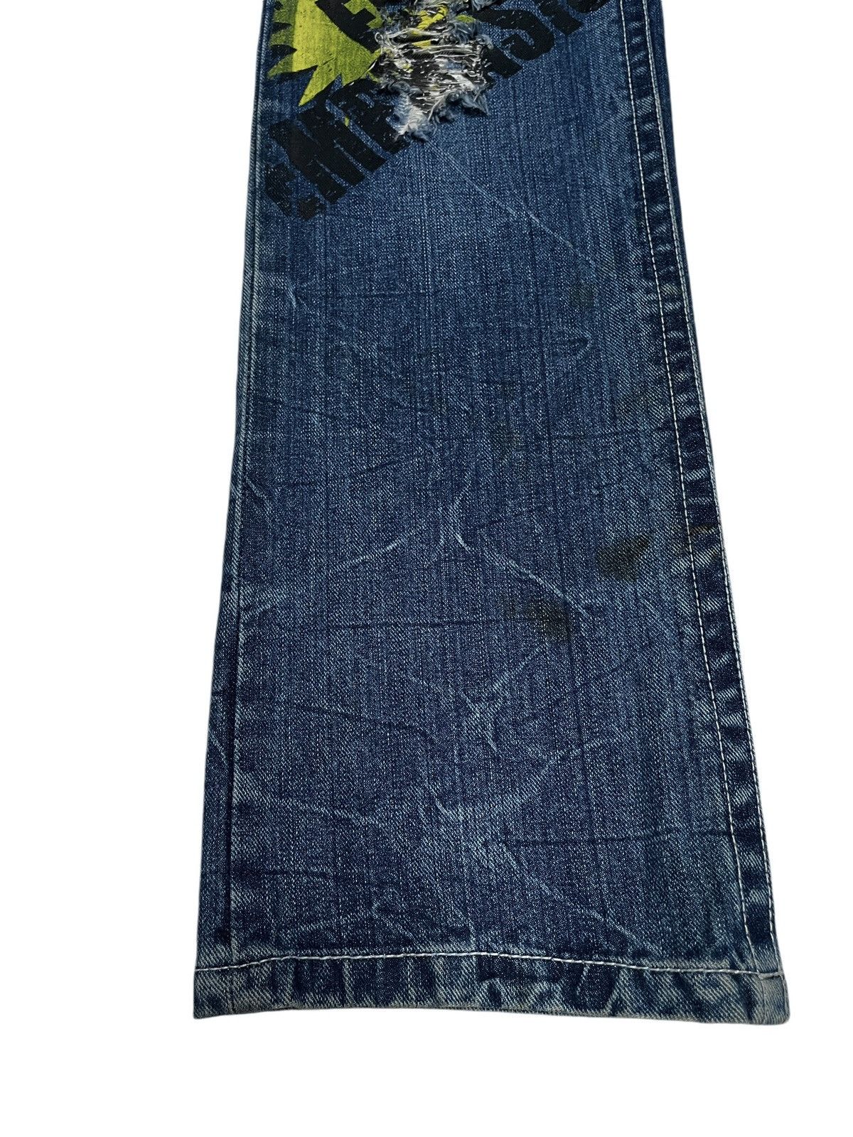 If Six Was Nine × Japanese Brand Rare Design Vintage Brand Witty Pitty Patches Jeans 2000s Size US 33 - 6 Thumbnail