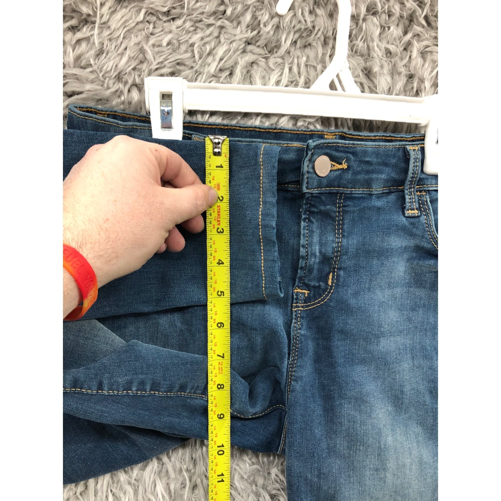 Old Navy Old Navy Rockstar Skinny Jeans Size 6P Petite Womens Dark Wash Blue Denim Jeans Skinny Size 28" / US 6 / IT 42 - 4 Thumbnail
