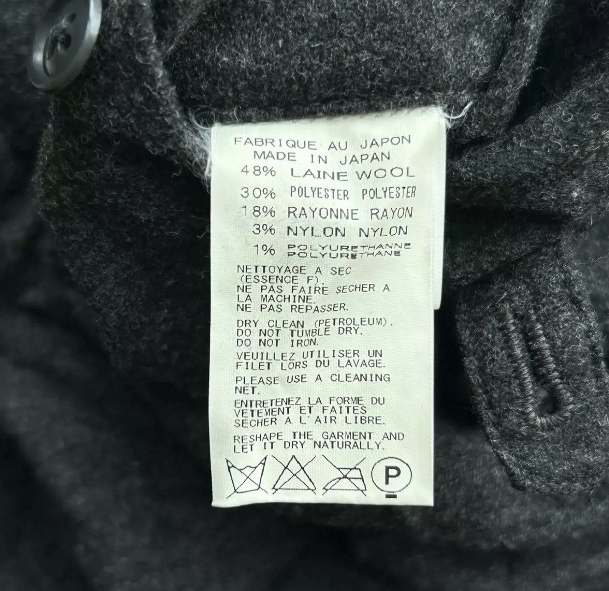 Yohji Yamamoto Yohji Yamamoto 16aw grey wool pleated suit 2412-Nextarrow Size 46S - 6 Thumbnail
