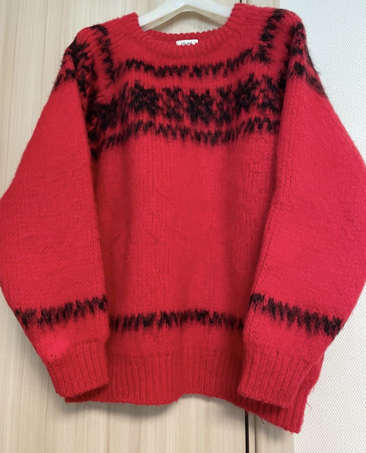 Celine Celine 21FW teen knight poem fair isle wool sweater sz XS Size US XS / EU 42 / 0 - 3 Thumbnail
