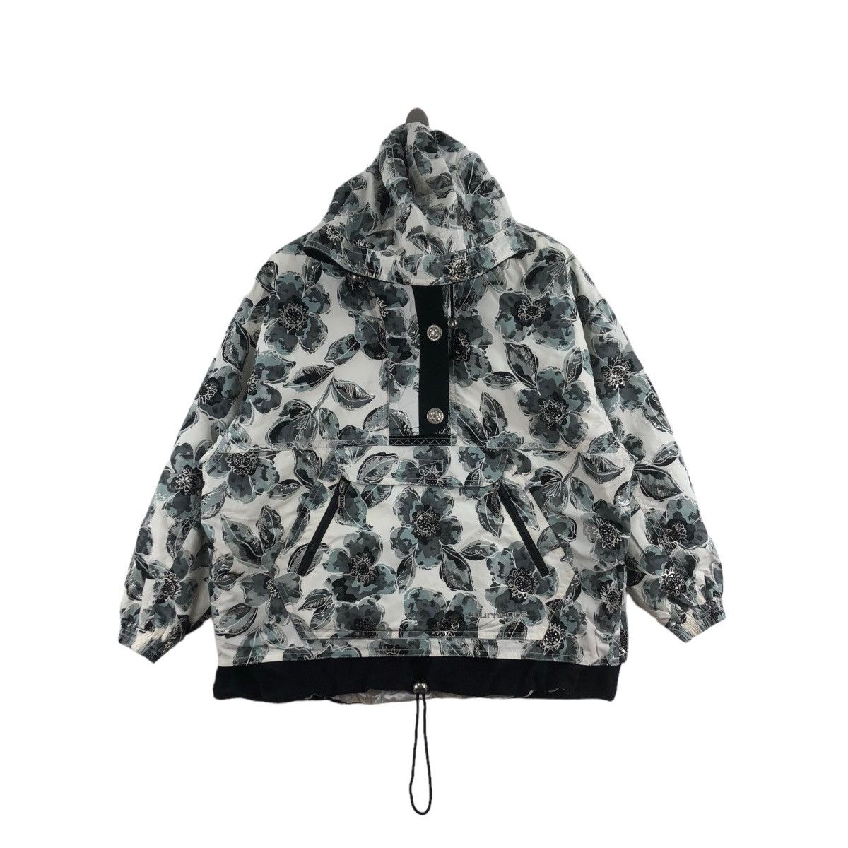 image of Vintage Courreges Winter Jacket Fullprint Floral Flower Logo, Men's (Size 2XL)