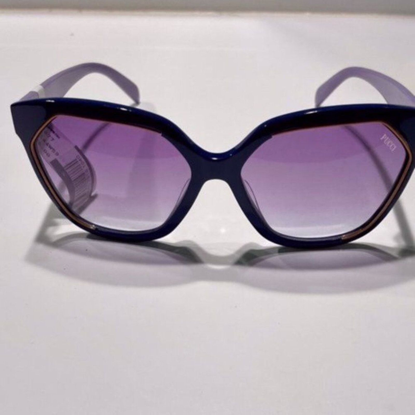 Emilio Pucci Emilio Pucci 59mm Geometric Sunglasses Purple Size ONE SIZE - 2 Thumbnail