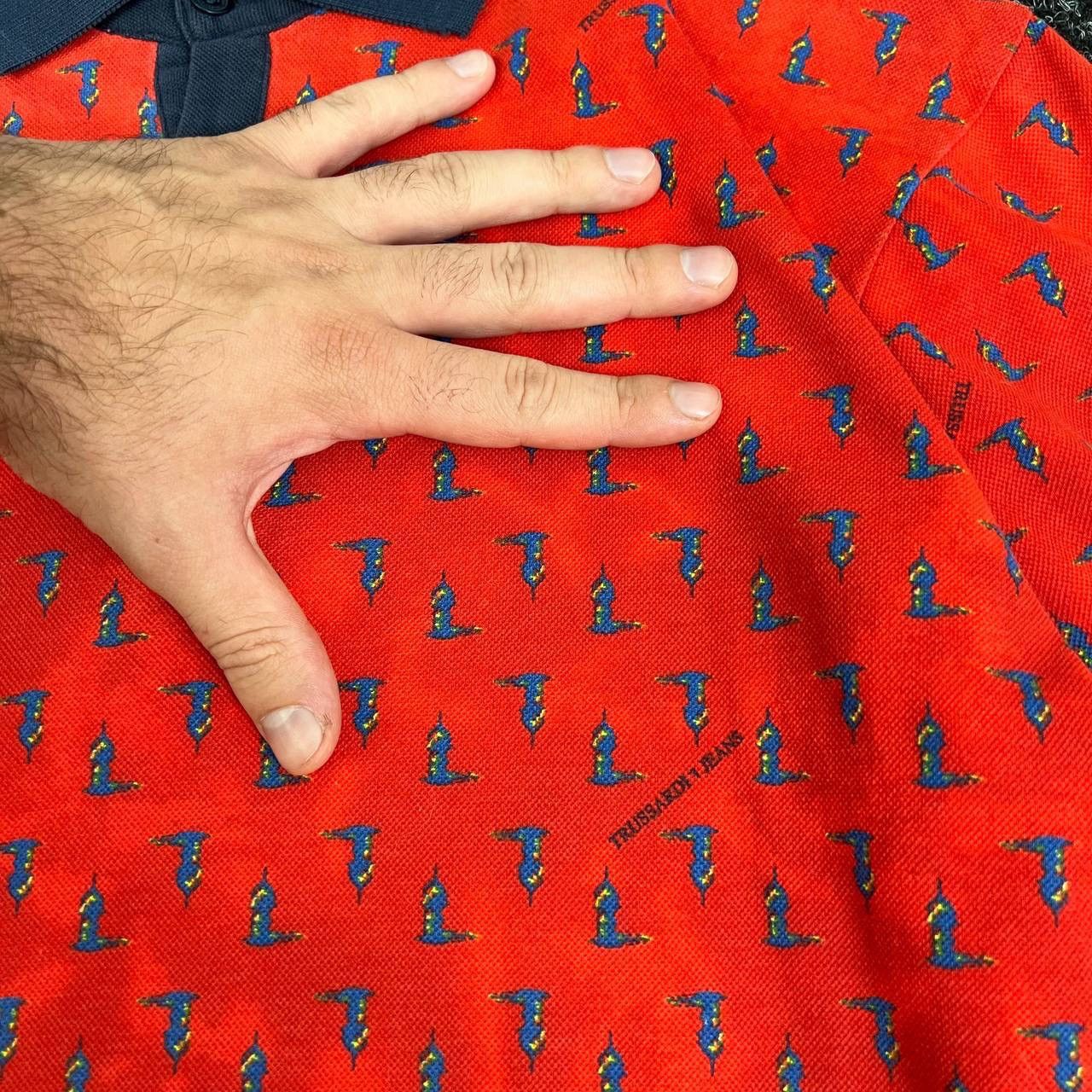 Trussardi Vintage trussardi monogram tee polo old money luxury Size US L / EU 52-54 / 3 - 3 Thumbnail