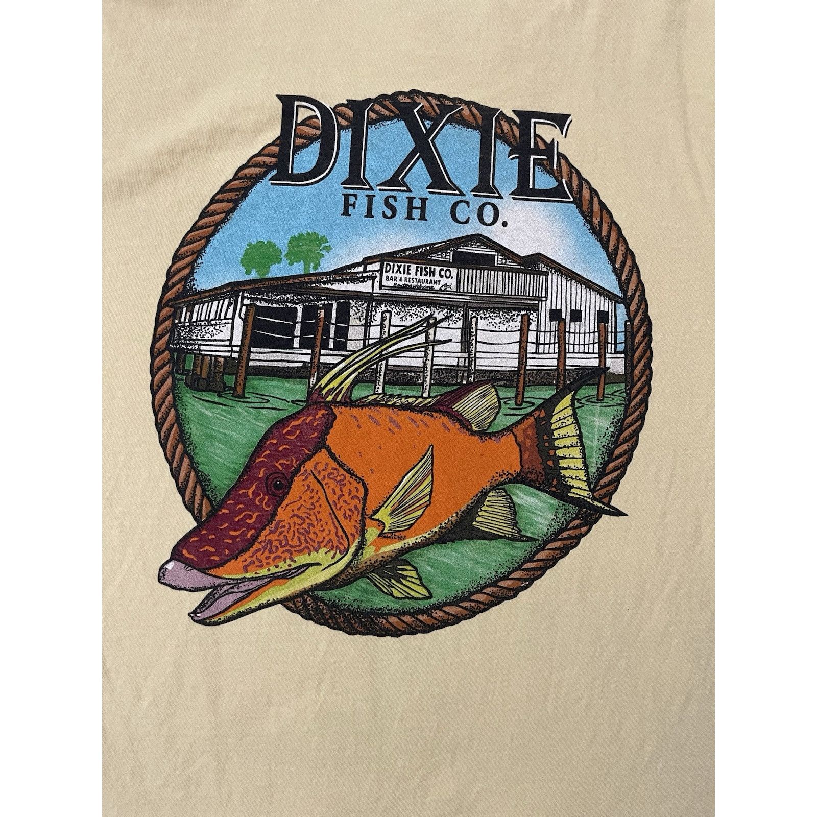 Next Level Rare Dixie Fish Co. T shirt Next Level Apparel Size L Size L / US 10 / IT 46 - 2 Thumbnail