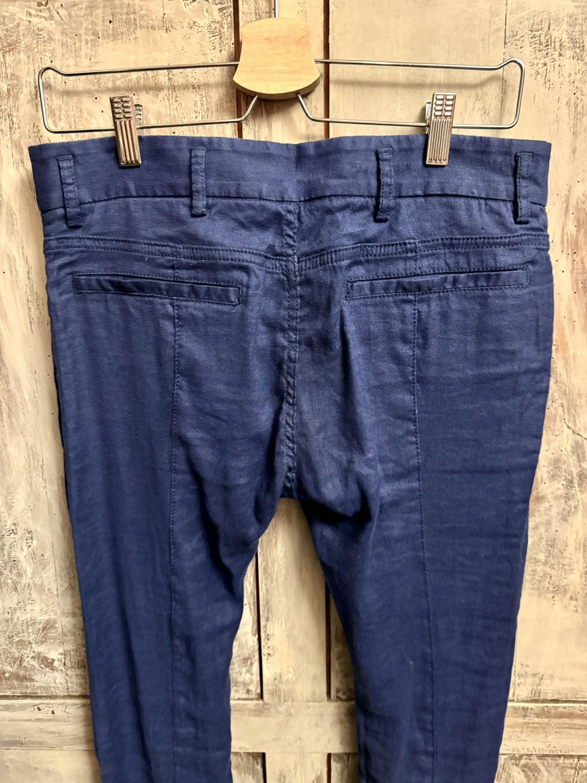 Haider Ackermann haider ackermann biker skinny blue pants linen XXS men Size US 27 - 6 Thumbnail