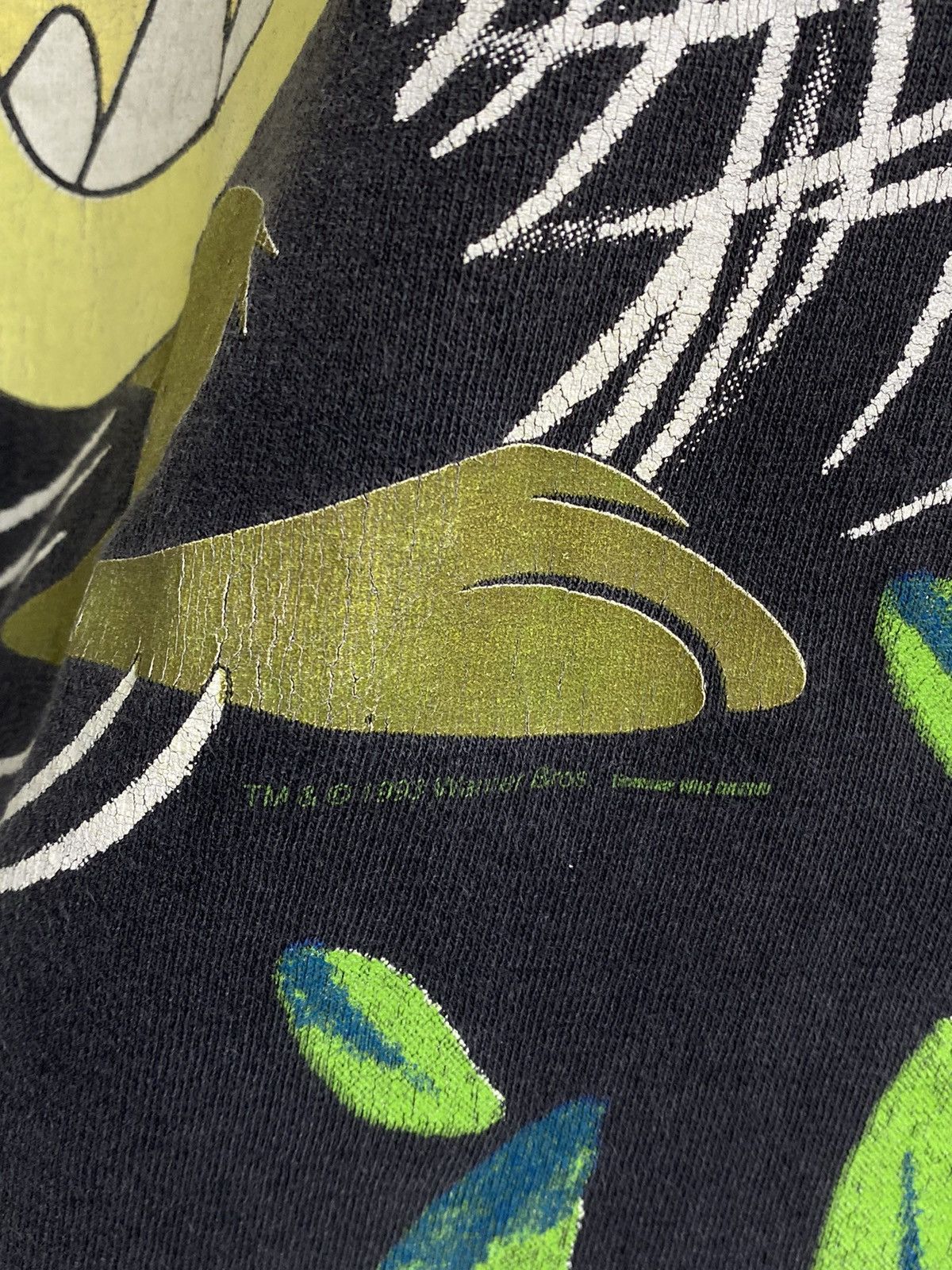 Cartoon Network × Vintage Vintage 1993 Looney Tunes Tasmanian Devil All Overprint Tee Size US L / EU 52-54 / 3 - 25 Thumbnail