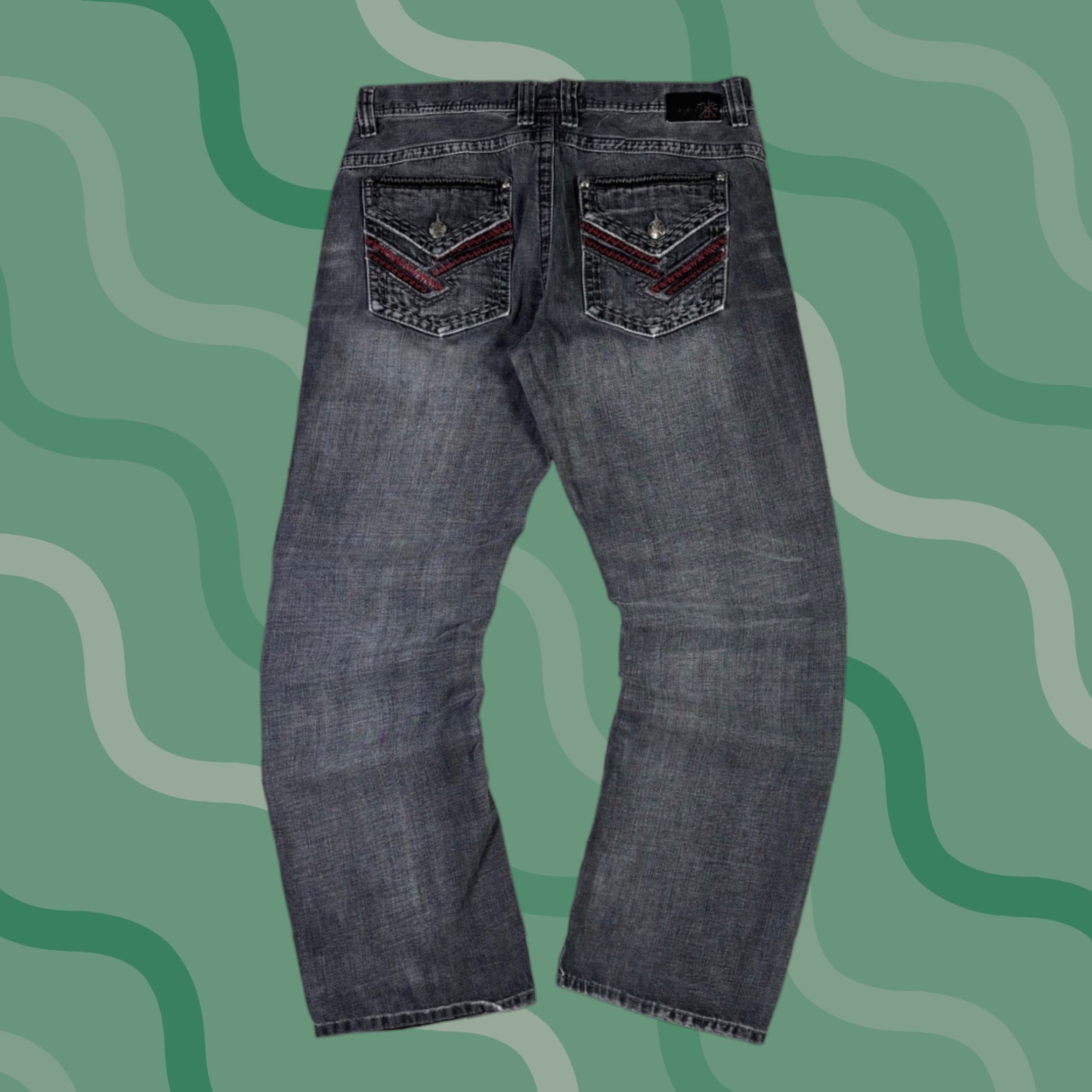 Denime VINTAGE Axe & Crown Mens Jeans Straight Leg 36x32 Dark Wash Denim 90s Size US 36 / EU 52 - 1 Thumbnail