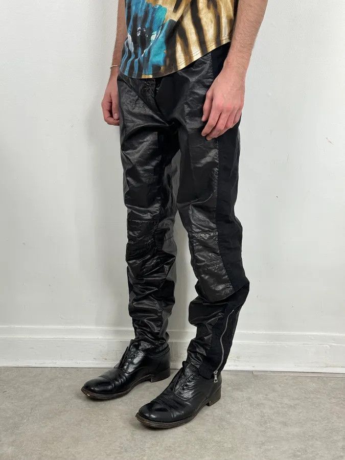 Dries Van Noten AW2020 Dries Van Noten Black Biker Pants Size US 32 / EU 48 - 2 Thumbnail