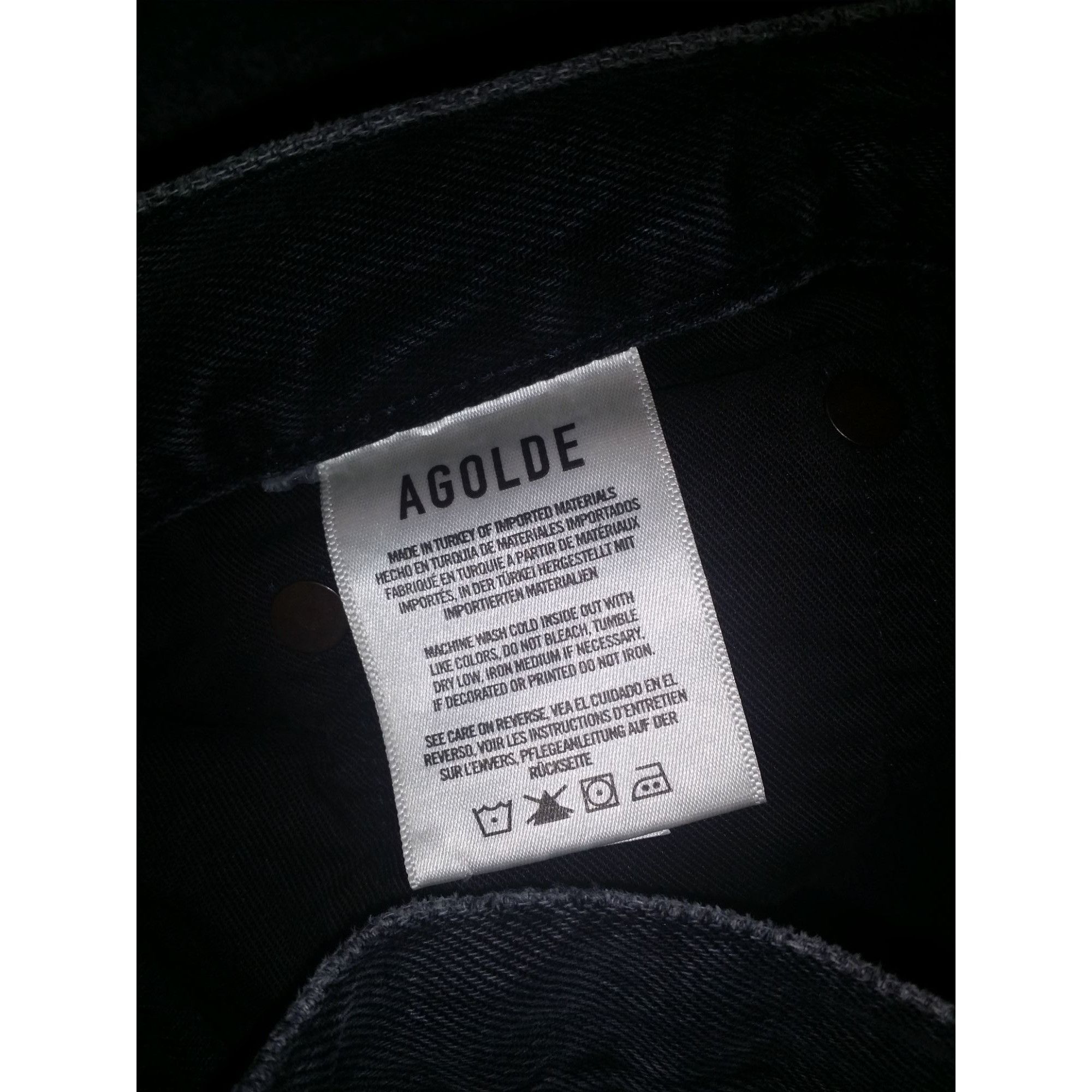 Agolde Agolde Los Angeles 90s Button Fly Jeans Women Sz 24 Grey Eve Size 24" / US 00 / IT 34 - 6 Thumbnail