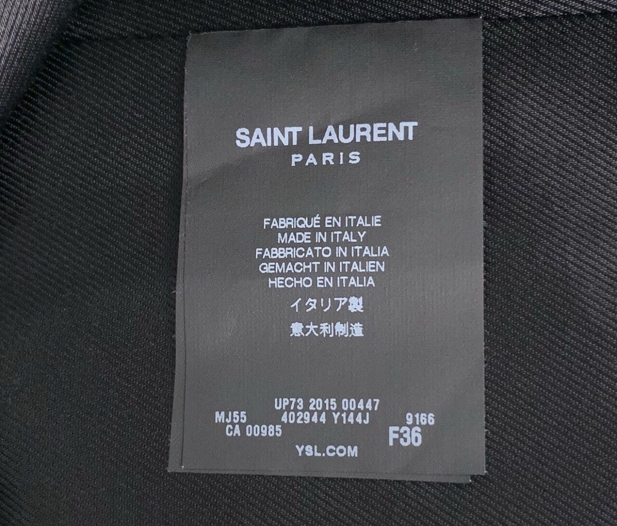 Saint Laurent Paris Saint Laurent SLP black and white wool blend coat jacket Size US XS / EU 42 / 0 - 7 Thumbnail