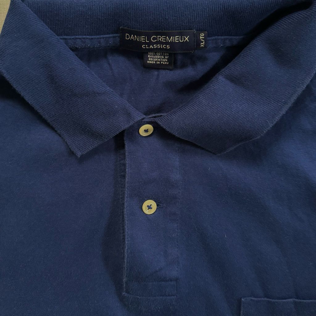 Daniel Cremieux Daniel Cremieux Classics Boxy Fit Men’s Navy Pocket Polo XL Size US XL / EU 56 / 4 - 2 Thumbnail