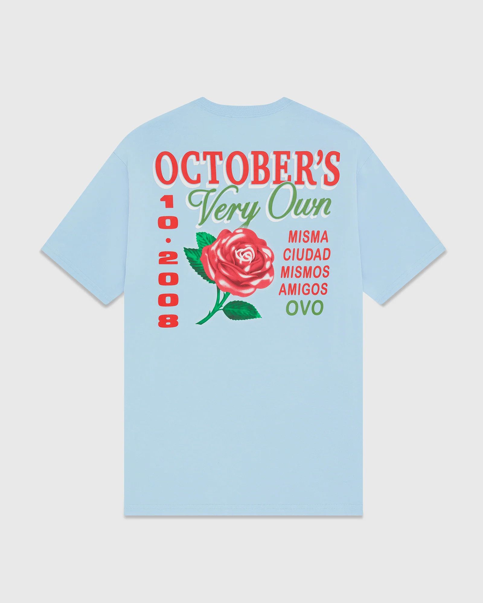 Drake *RARE* OVO SANDRA'S ROSE BABY BLUE T-SHIRT Size US XL / EU 56 / 4 - 3 Thumbnail