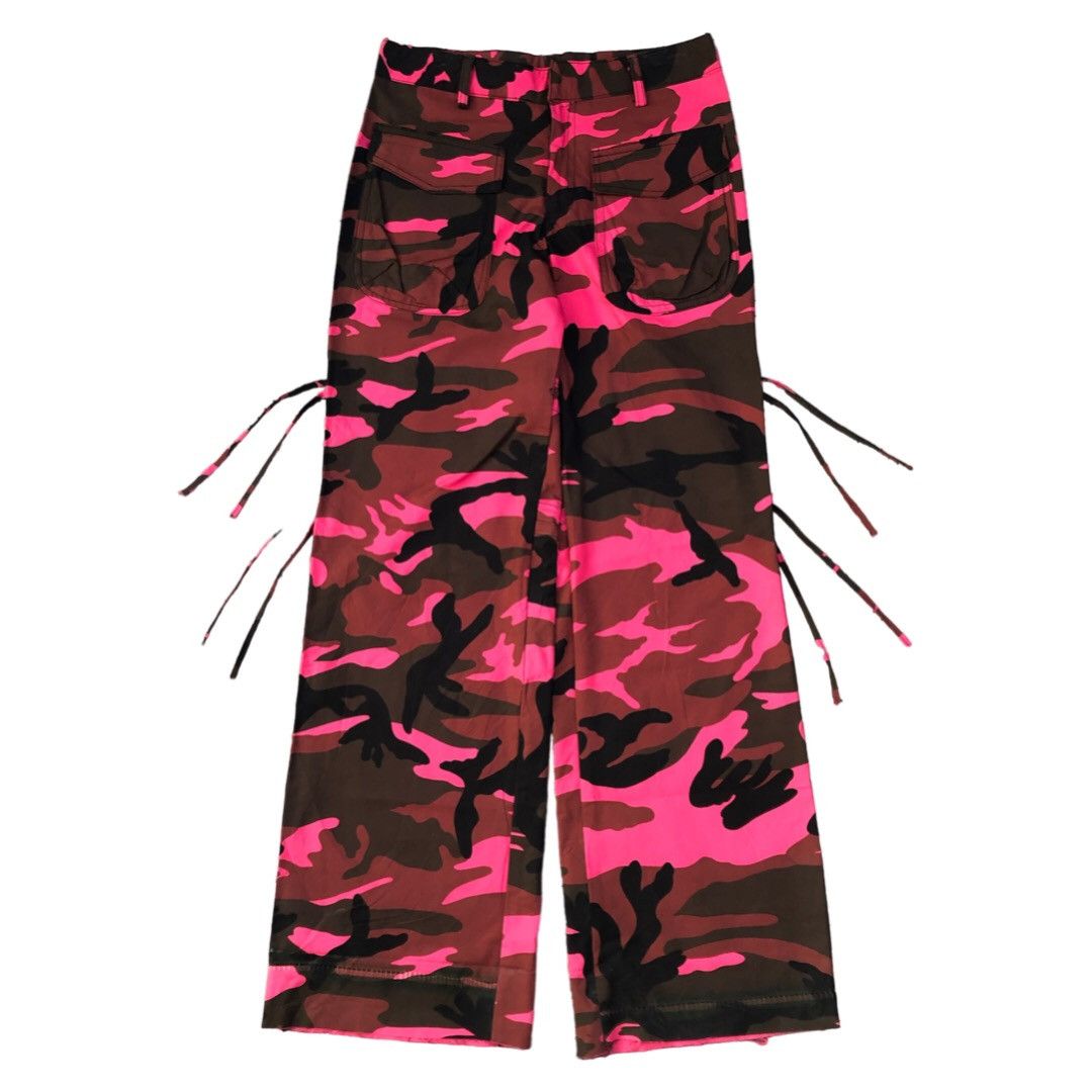 Other C.F HOT! Pink Camouflage Wide leg Pants Size 29" - 2 Thumbnail