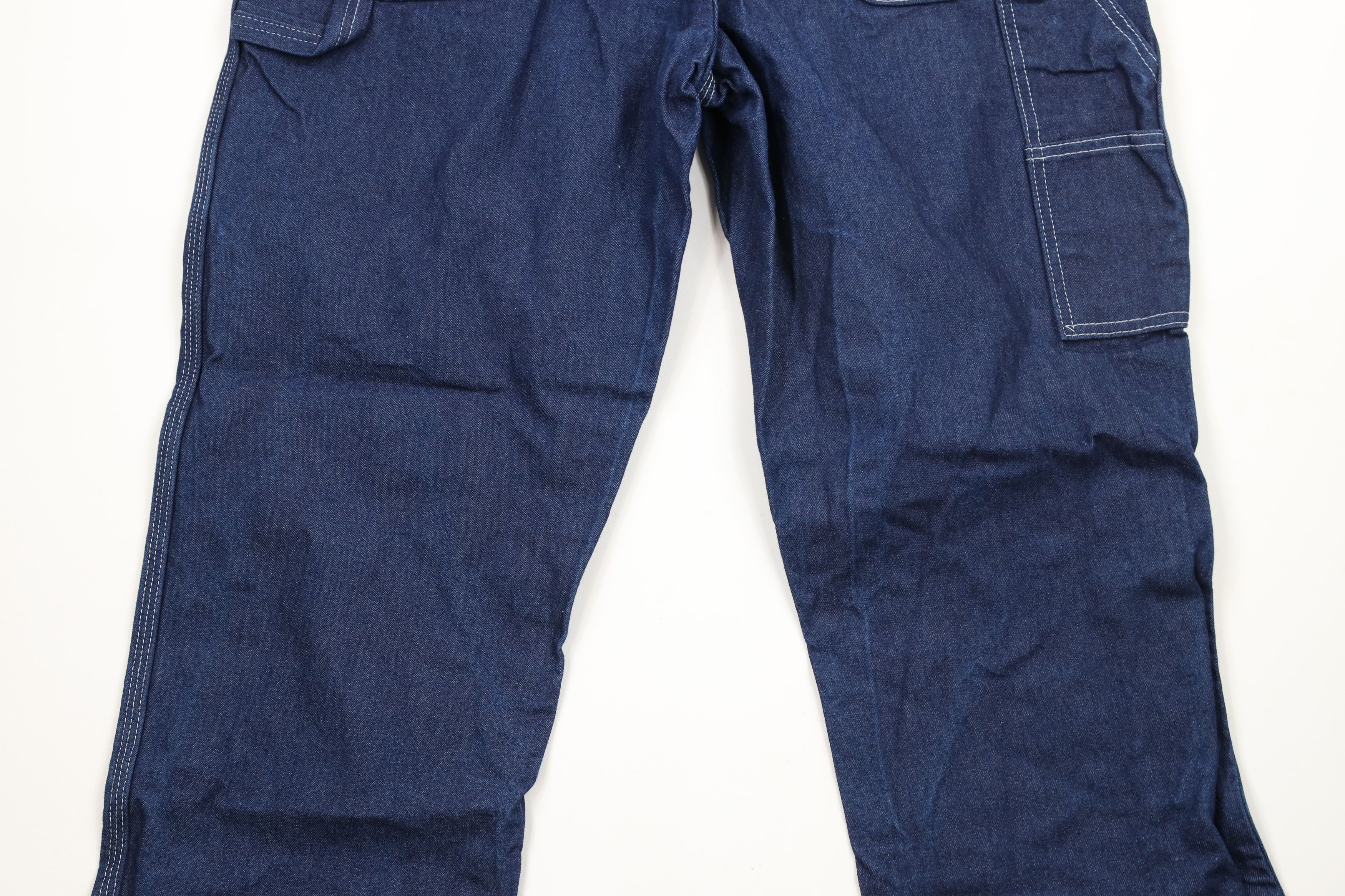 Dickies × Vintage Vintage Y2K Dickies Wide Leg Dungaree Denim Jeans Blue Size US 38 / EU 54 - 12 Thumbnail