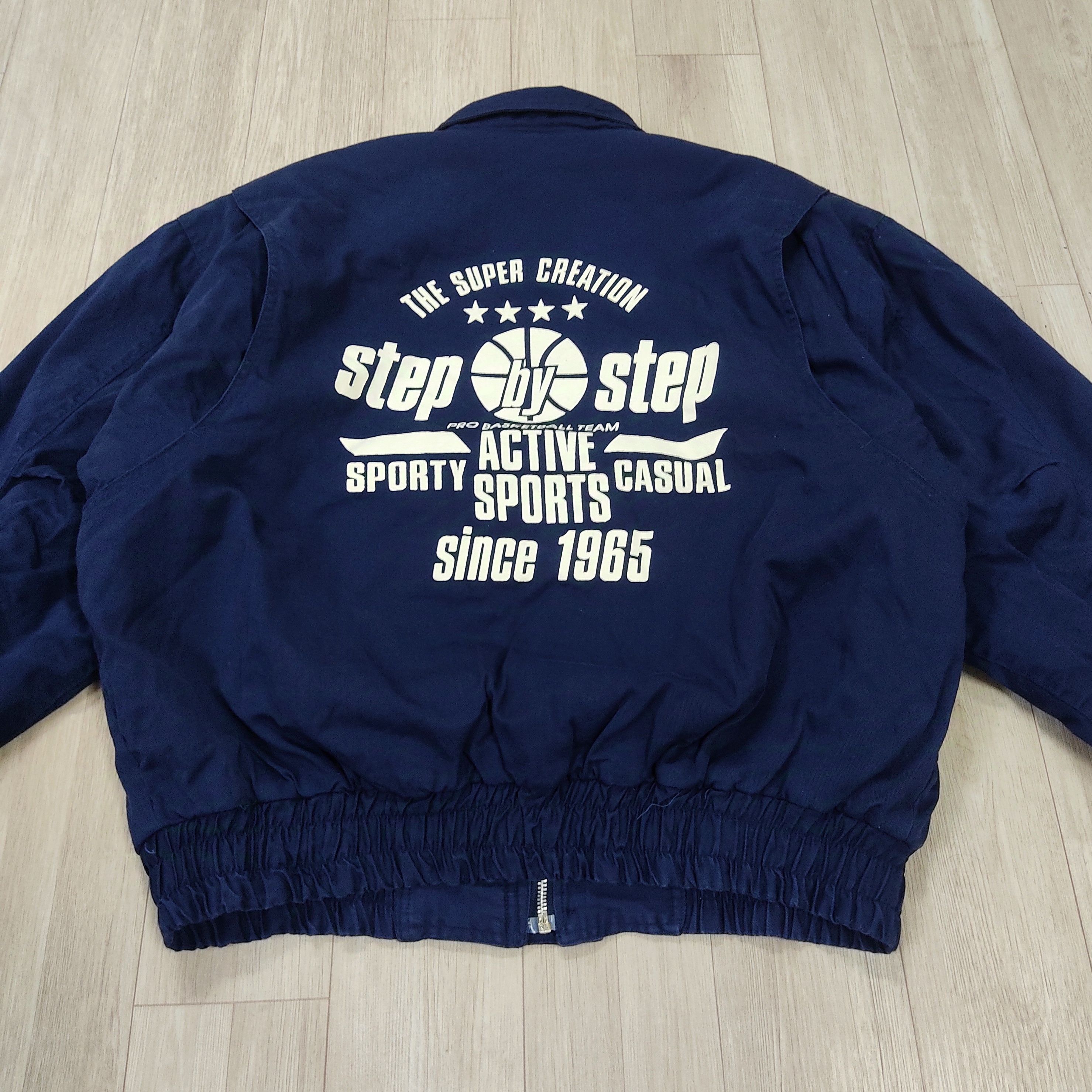 Gear for Sports Vintage Swooplex 90s STEP by STEP Basketball Bomber Jacket Size US M / EU 48-50 / 2 - 5 Thumbnail