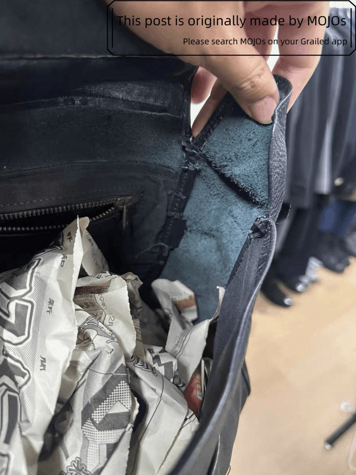Yohji Yamamoto Yohji Yamamoto Y's Company Limited Leather Bag mojos190 Size ONE SIZE - 6 Thumbnail