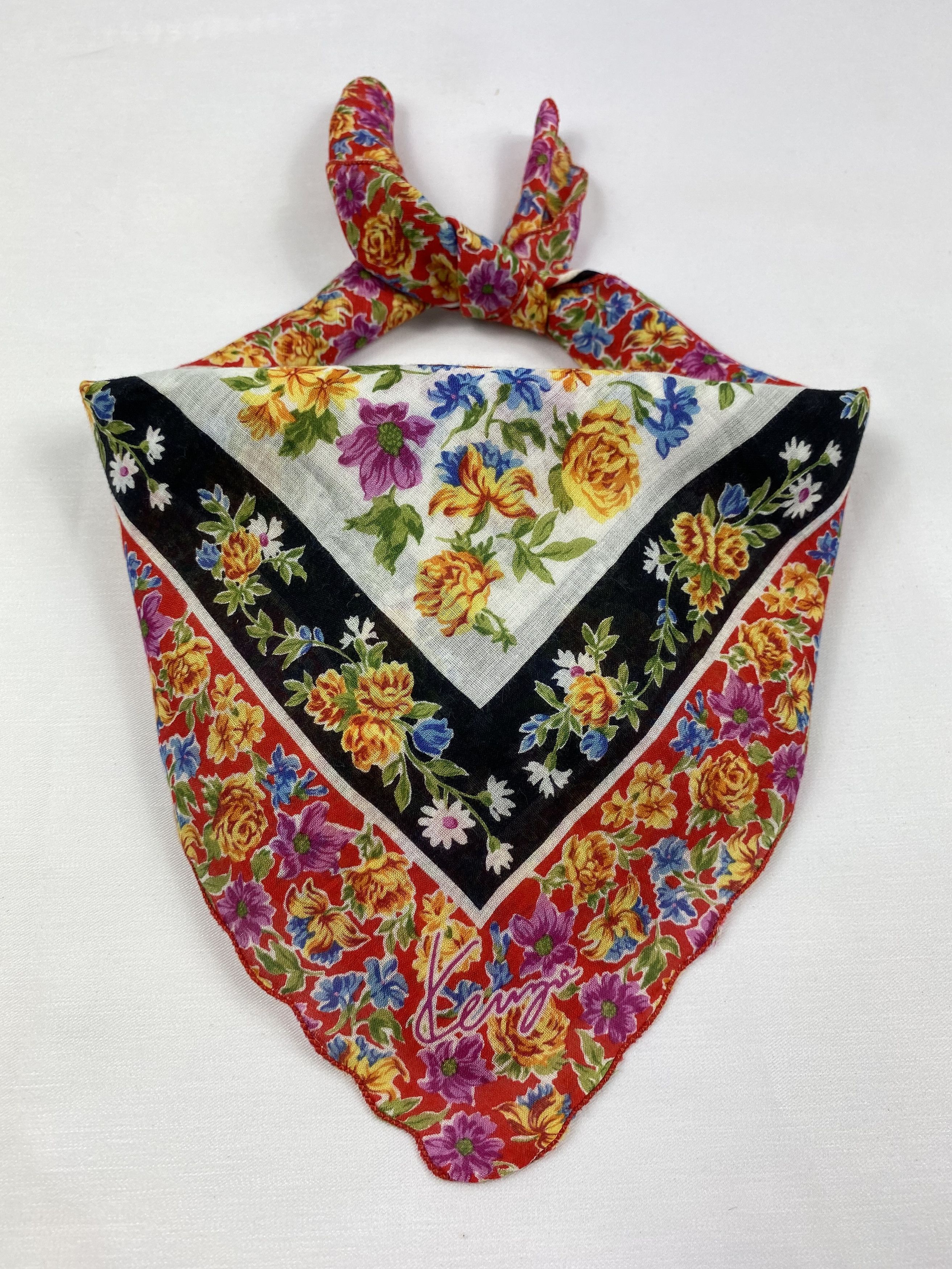 Kenzo × Vintage Kenzo Handkerchief / Bandana / Neckerchief Size ONE SIZE - 2 Thumbnail