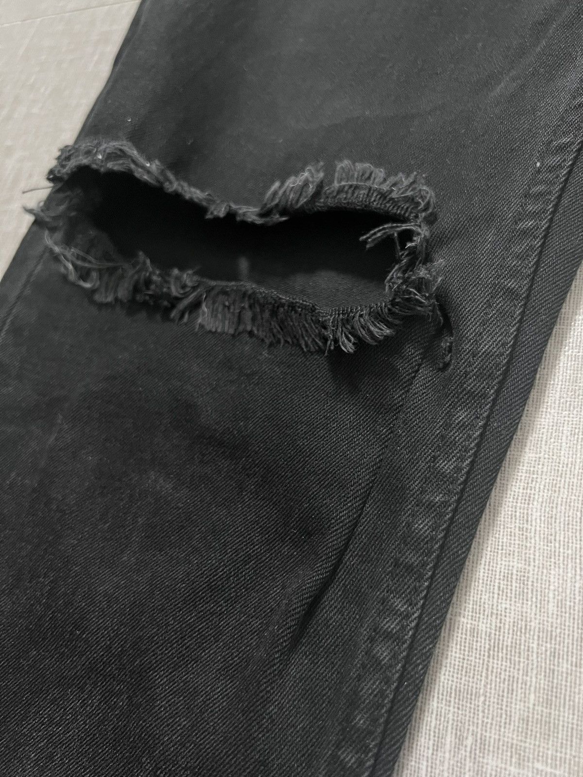Double Knee Ripped Denim