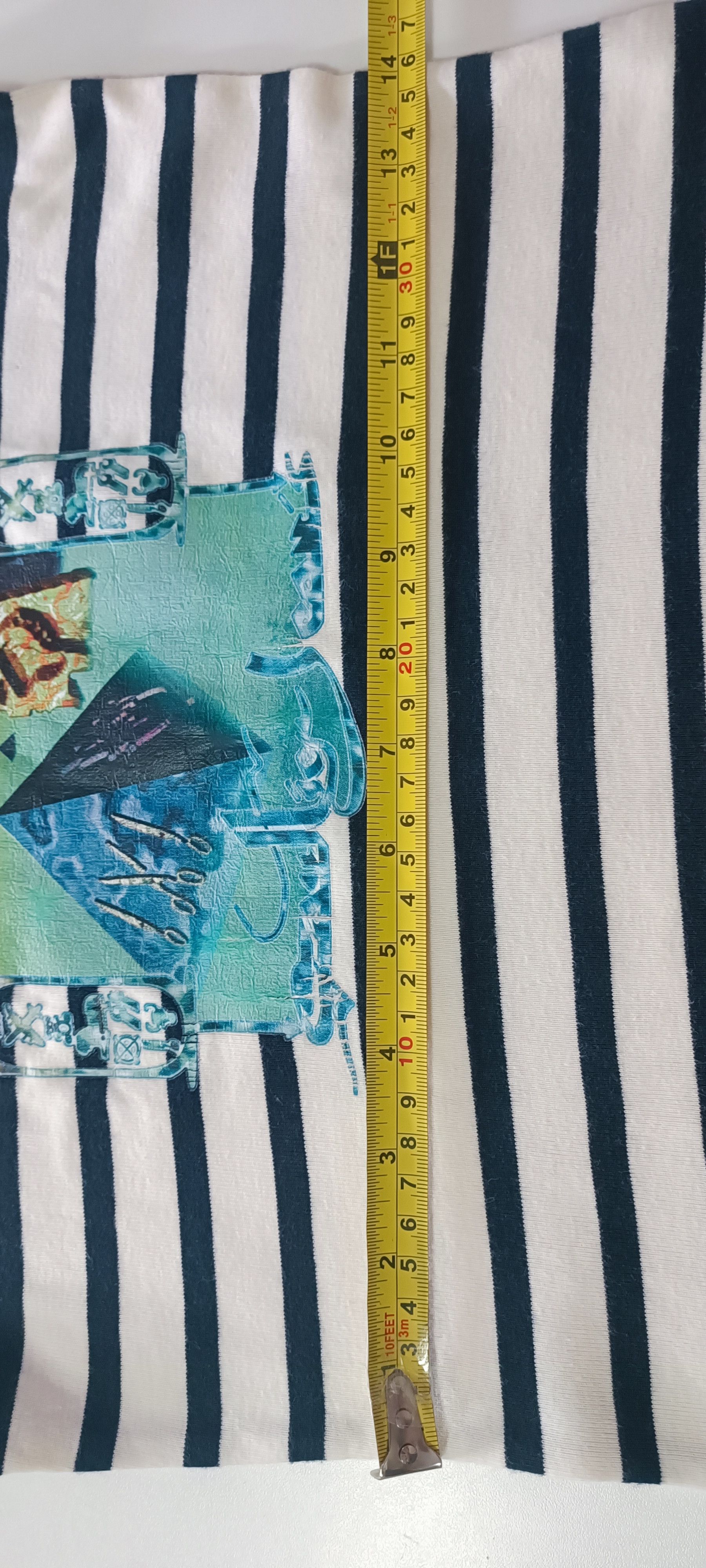 Jean Paul Gaultier SS 1997 - Rare Egyptian and Navy stripes top Size S / US 4 / IT 40 - 7 Thumbnail