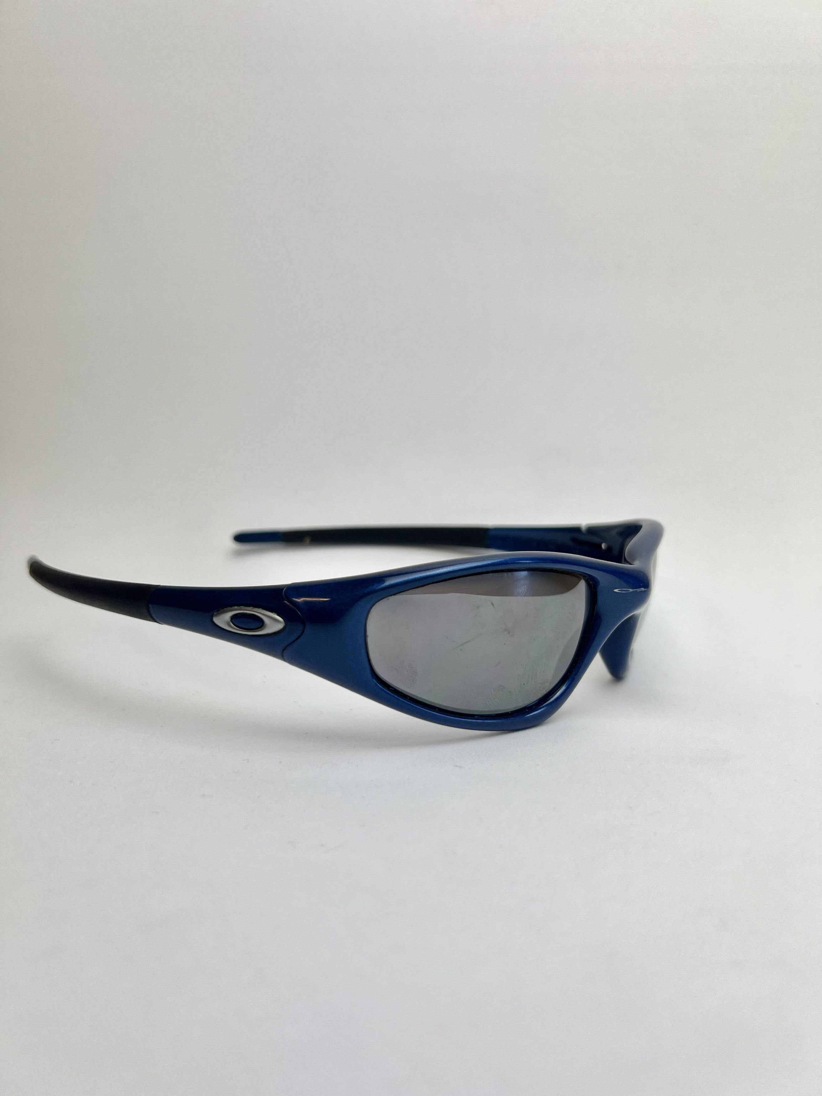 image of Oakley New Straight Jacket Blue Frame, Men's