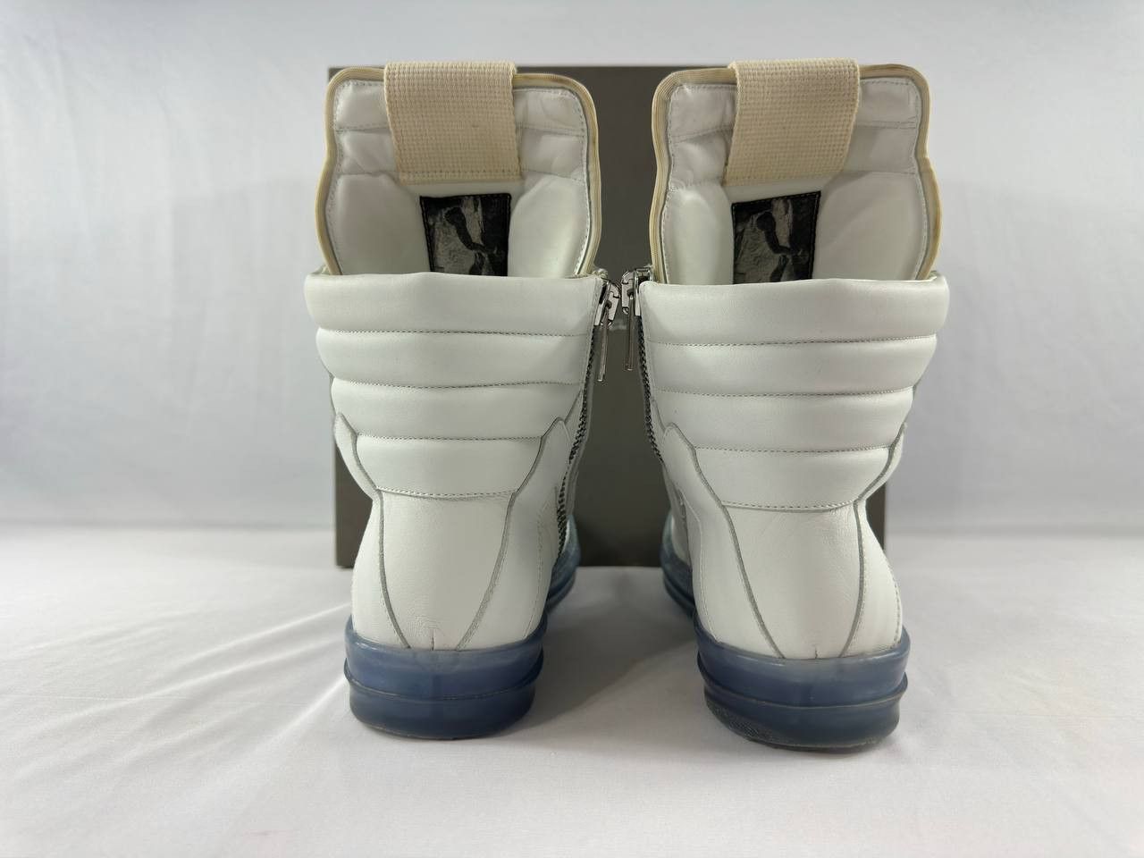 Rick Owens Rick Owens Geobasket High 'Chalk White Blue Transparent' Size US 8 / EU 41 - 12 Thumbnail