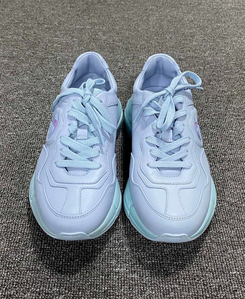 Gucci Light Blue Leather Dad Sneakers by Gucci-2506 Size US 9 / EU 42 - 4 Thumbnail
