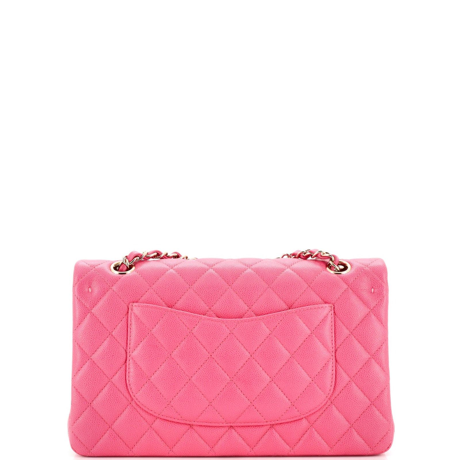Chanel Classic Double Flap Bag Quilted Caviar Medium Size ONE SIZE - 4 Thumbnail