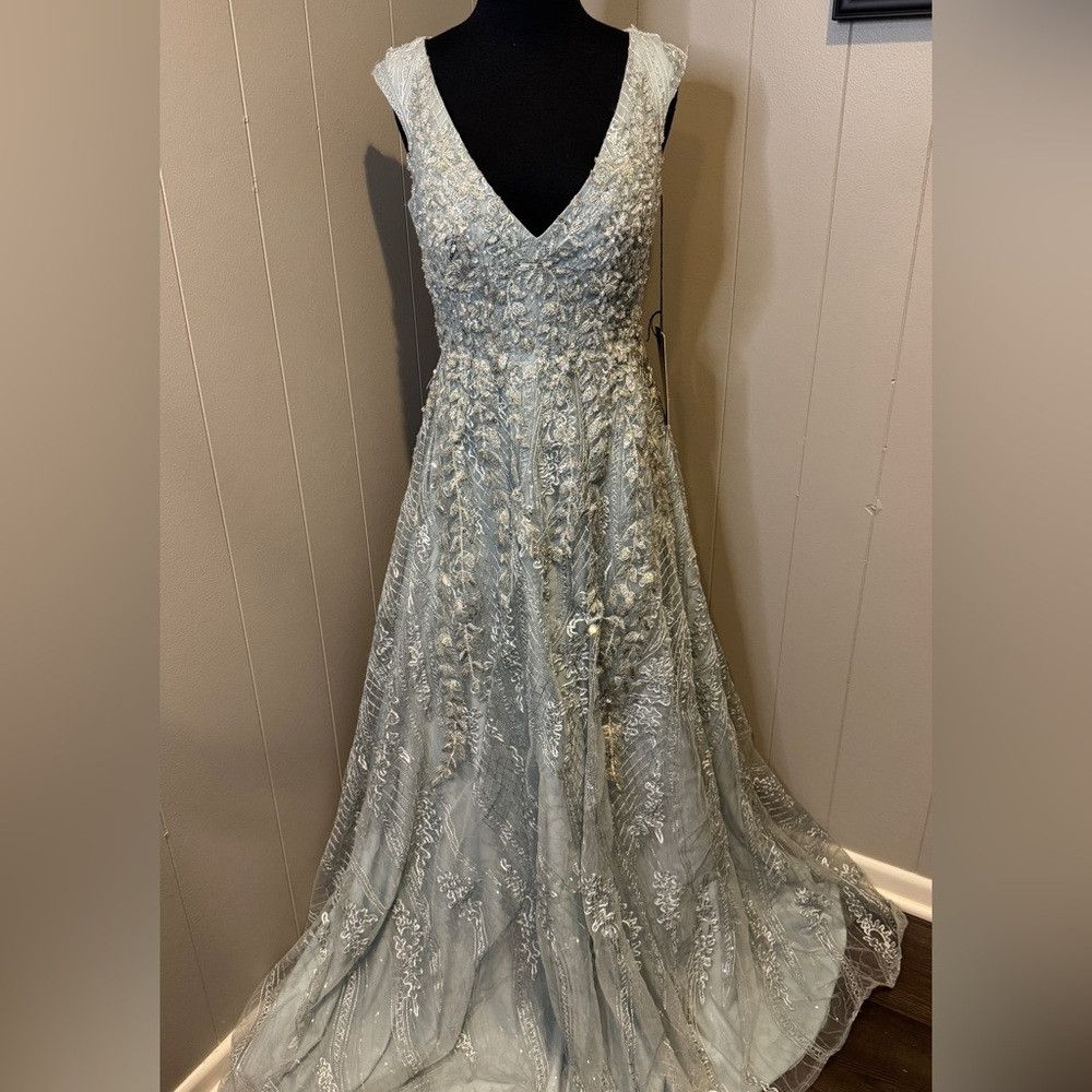Mac Duggal Mac Duggal Sz 4 Formal Sequin Wedding Prom Dance Lace Maxi Size S / US 4 / IT 40 - 4 Thumbnail
