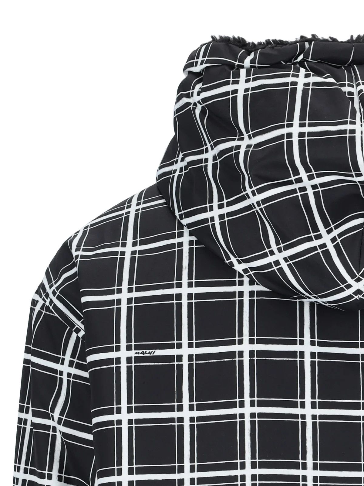 Marni o1w1db10824 Checked Hooded Jacket in Black White Size US M / EU 48-50 / 2 - 5 Thumbnail