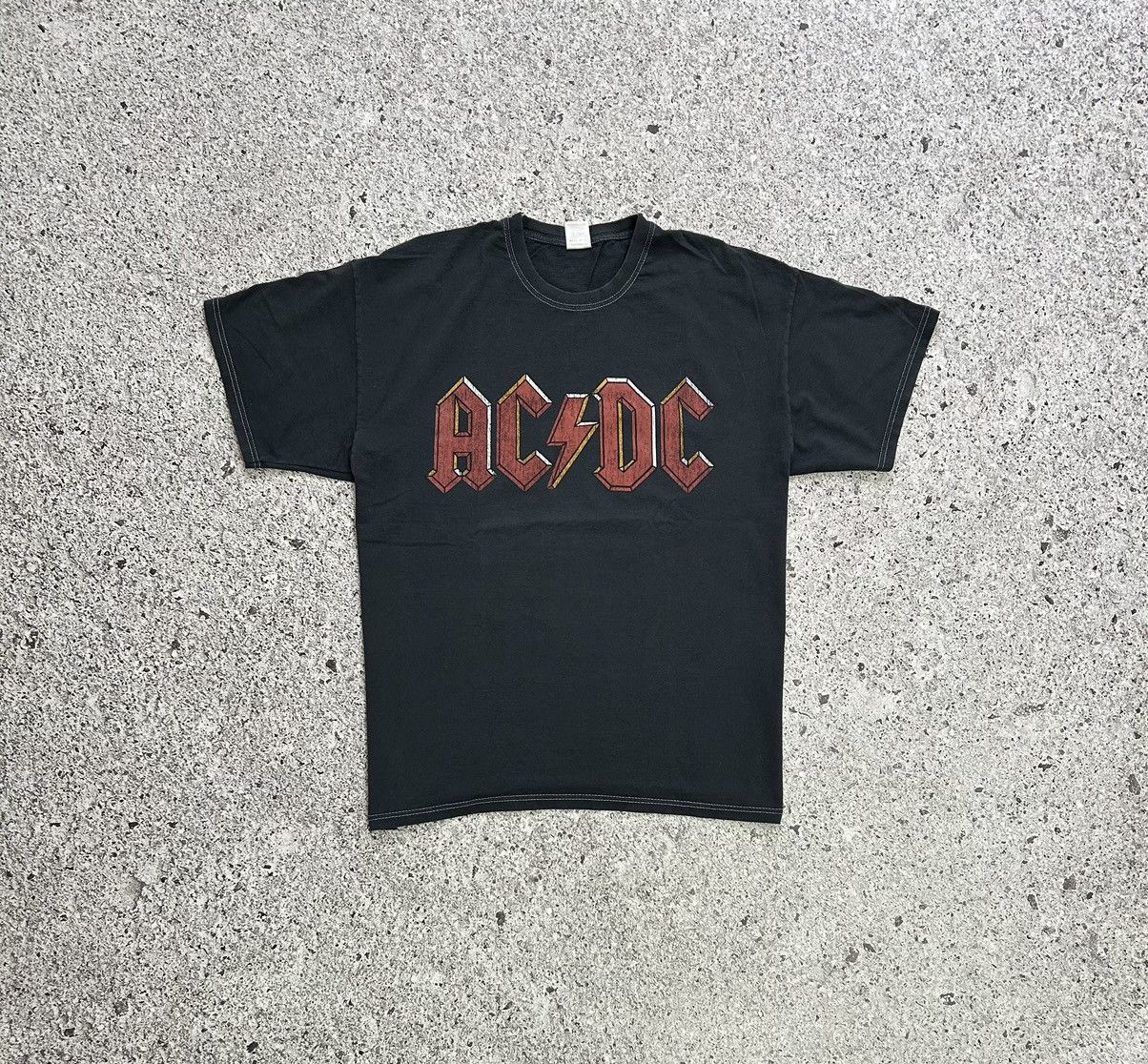 Ac/Dc × Rock Band × Vintage Vintage 2000’s Logo Lightning AC/DC Rock ...
