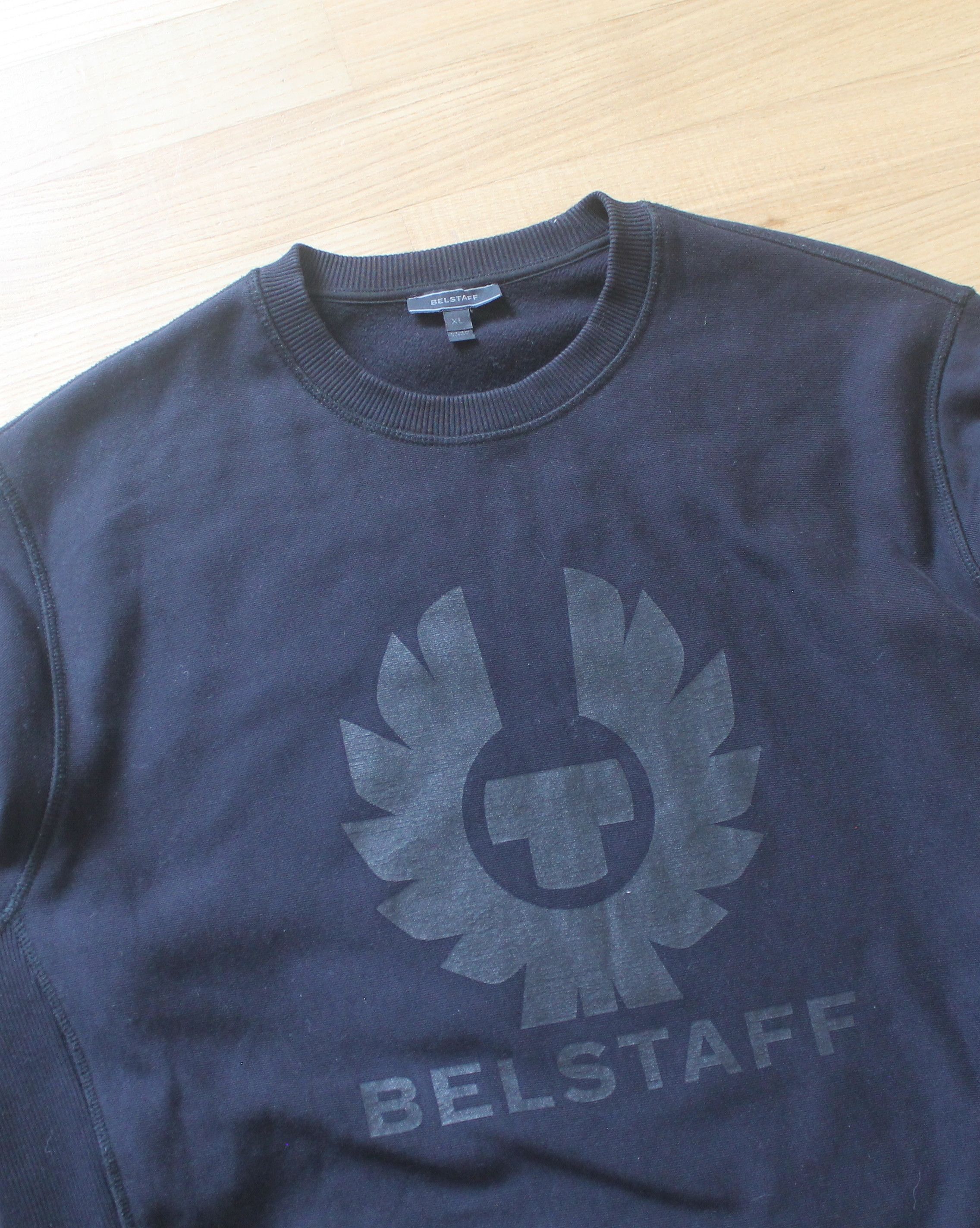 Belstaff Belstaff Big Logo Crewneck Sweatshirts Size US XL / EU 56 / 4 - 5 Thumbnail