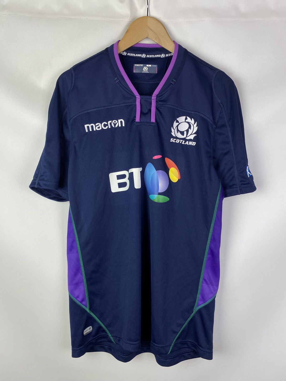 Macron Macron Scotland Union Rugby Shirt Jersey Size Xl Size US XL / EU 56 / 4 - 1 Thumbnail