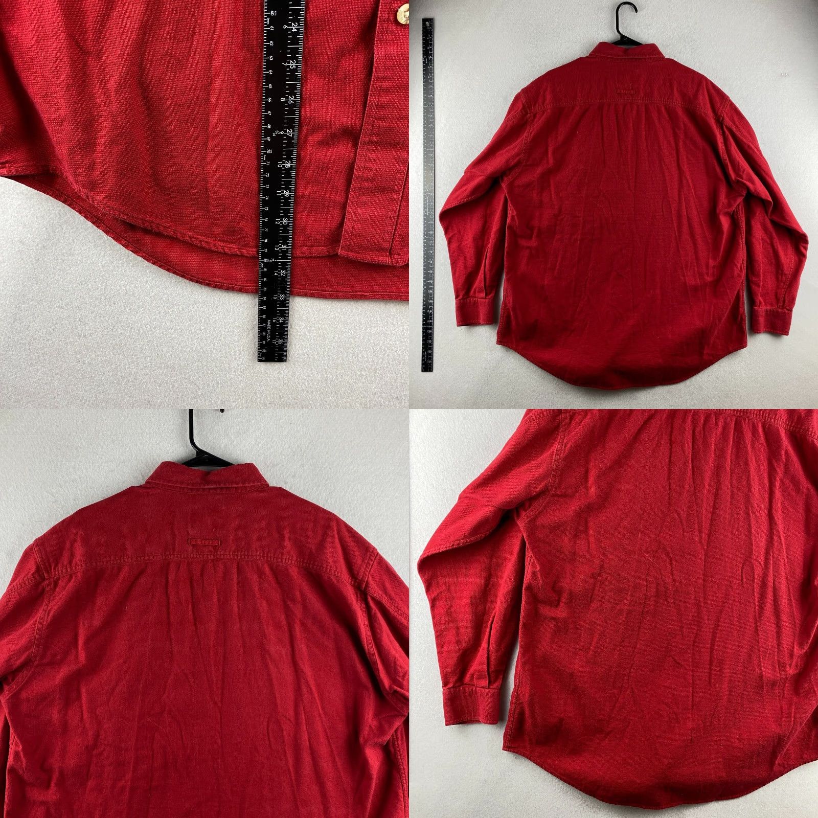 Dunbrooke Dunbrooke Button-Up Shirt Mens XL Red Long Sleeve Collared Pocket Outdoor Shirt Size US XL / EU 56 / 4 - 9 Thumbnail