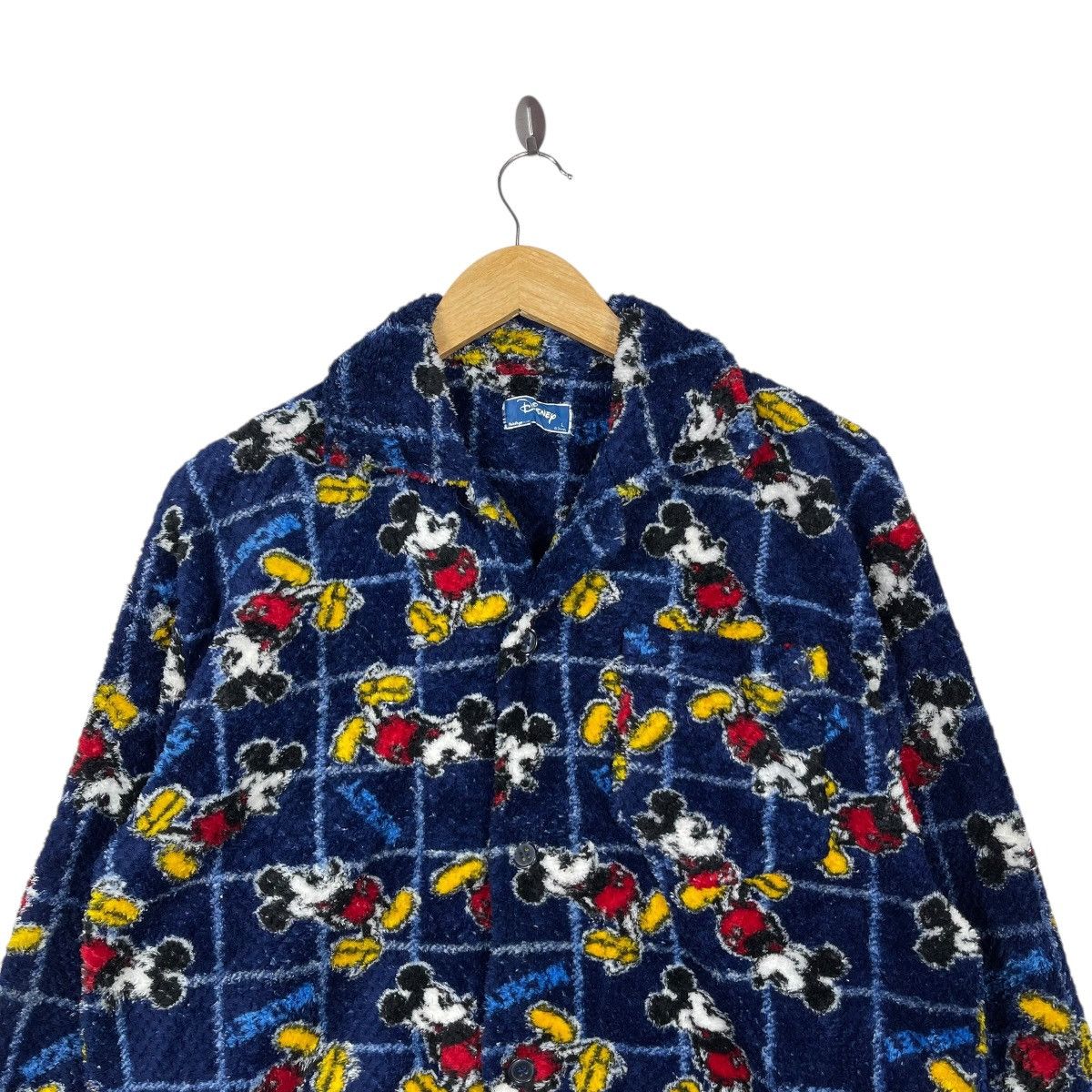 Disney Vintage Disney Mickey Mouse Fleece Jacket All Over Print Size US L / EU 52-54 / 3 - 2 Thumbnail