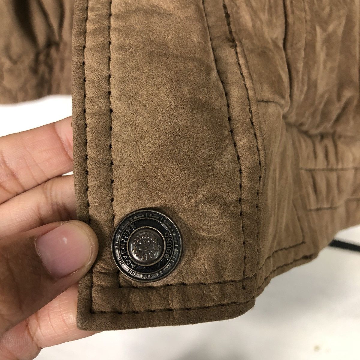 Japanese Brand 📌Vintage Bomber Leather Jacket Adventure Bound Issey Miyake Size US M / EU 48-50 / 2 - 17 Thumbnail