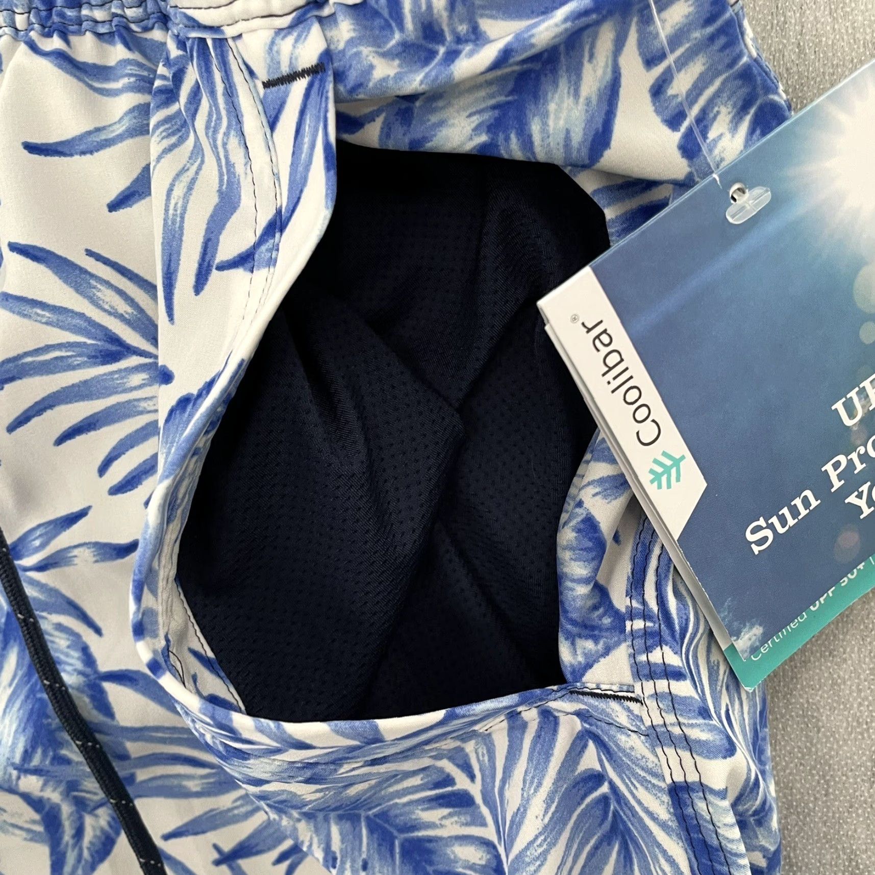 Vintage Coolibar Shorts Blue Floral Kahuna Trunks Lined Mens S NEW Adult Small Beach Hawaiian Swim Bottoms Size US 29 - 6 Thumbnail