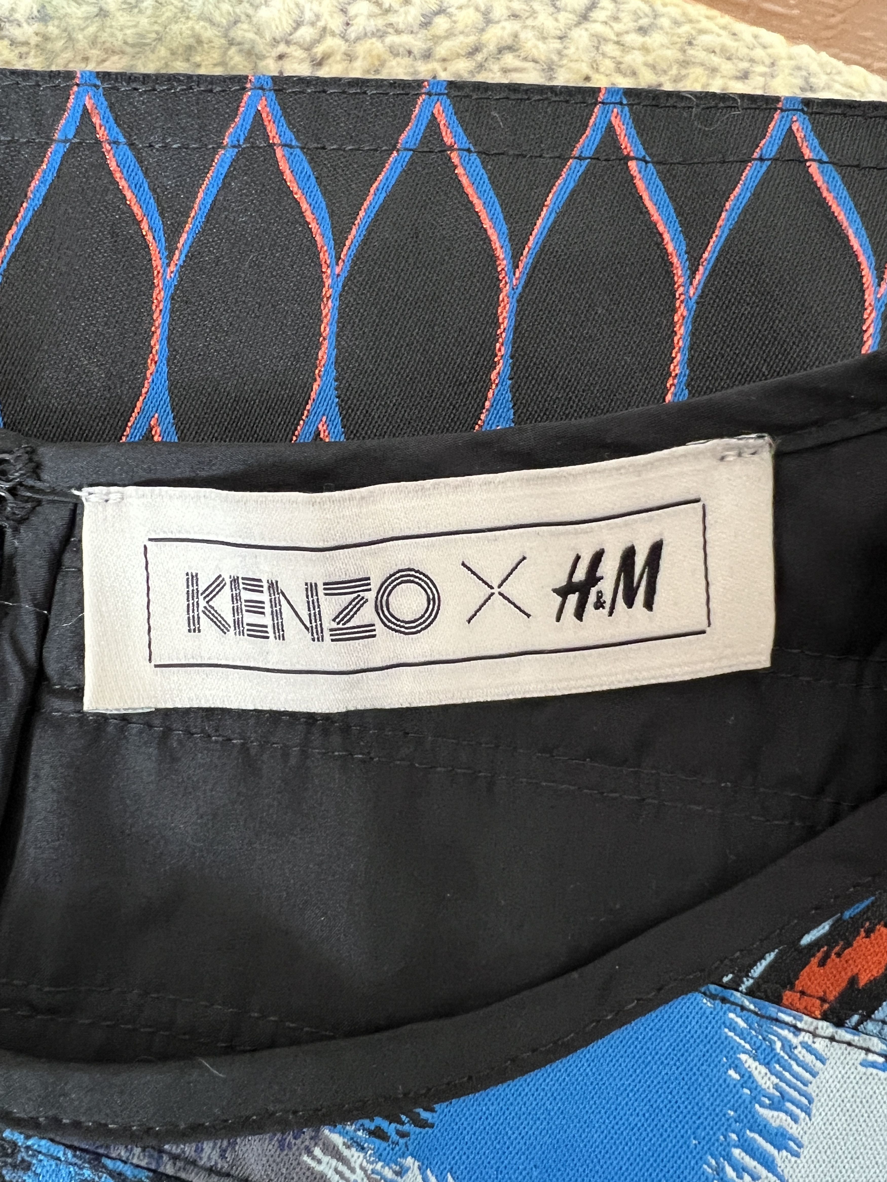 Kenzo Kenzo X H&M Abstract Sleeveless Blouse Top Silk Size M / US 6-8 / IT 42-44 - 5 Thumbnail
