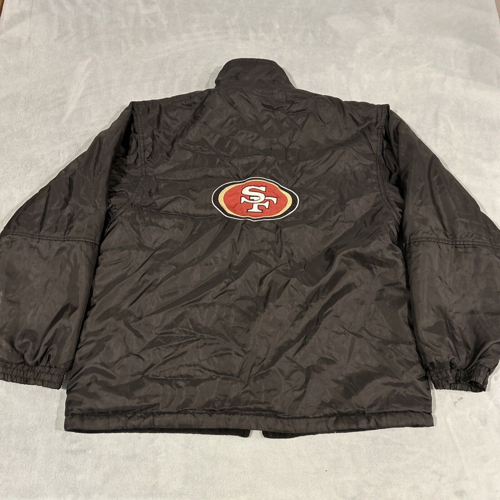 Y2k NFL 49ers Jacket Mens Medium San Francisco Windbreaker