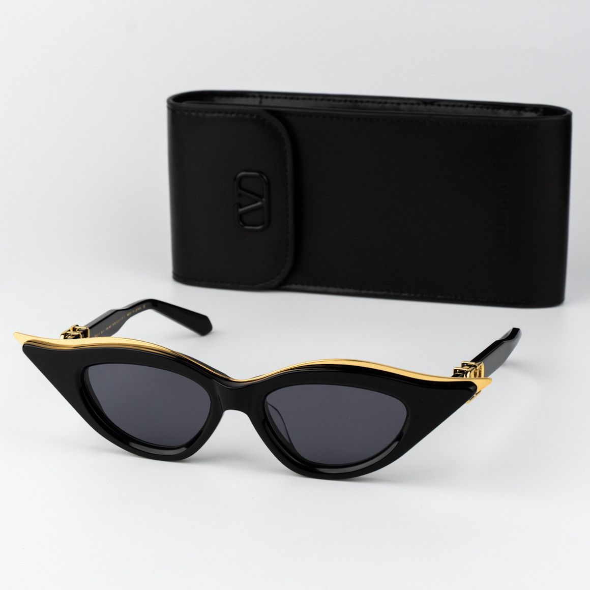 Valentino Valentino Sunglasses Black Grey V-GOLDCUT - II VLS-114A 49 Size ONE SIZE - 11 Thumbnail