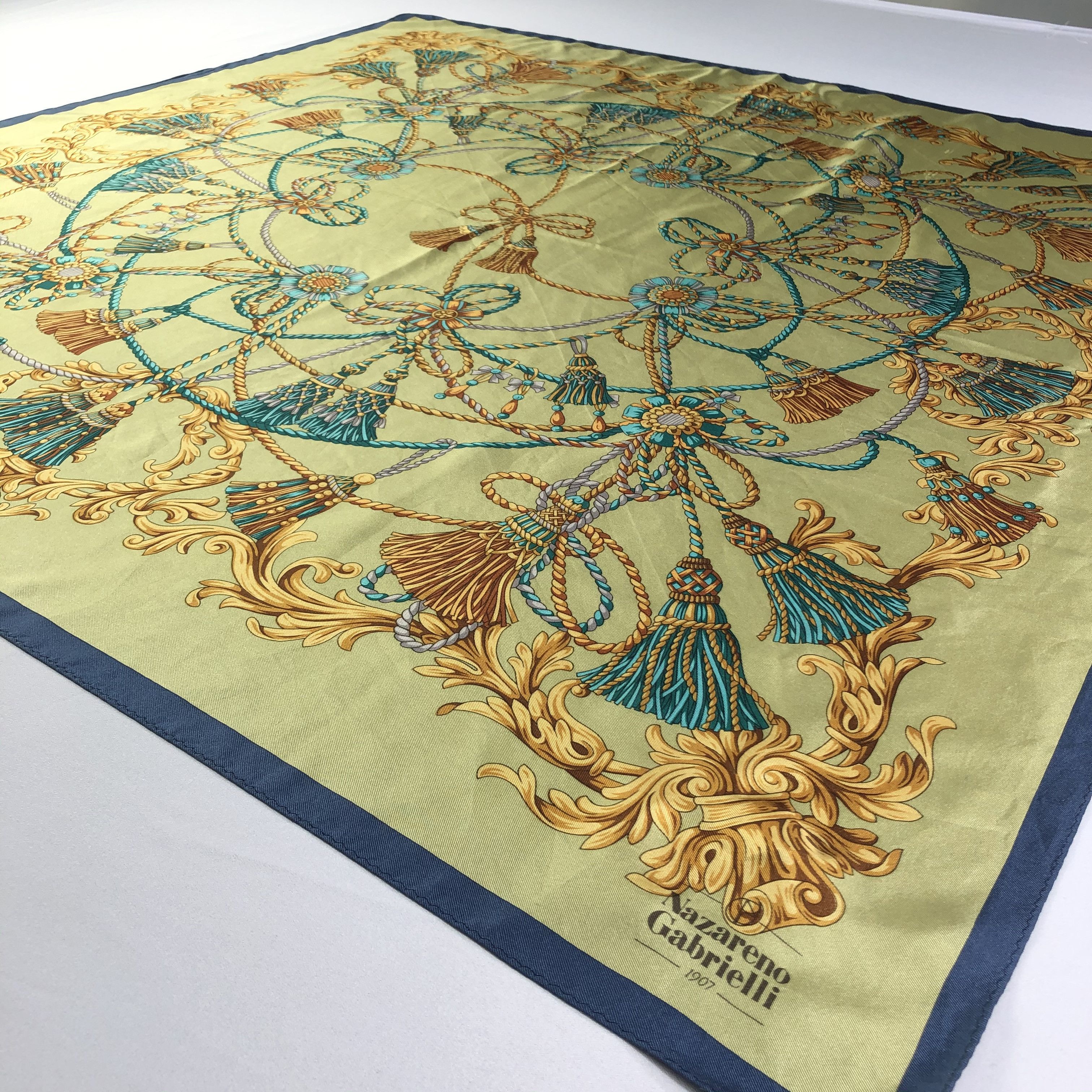 Nazareno Gabrielli × Vintage Vintage Nazareno Gabrielli Silk Scarf Size ONE SIZE - 3 Thumbnail