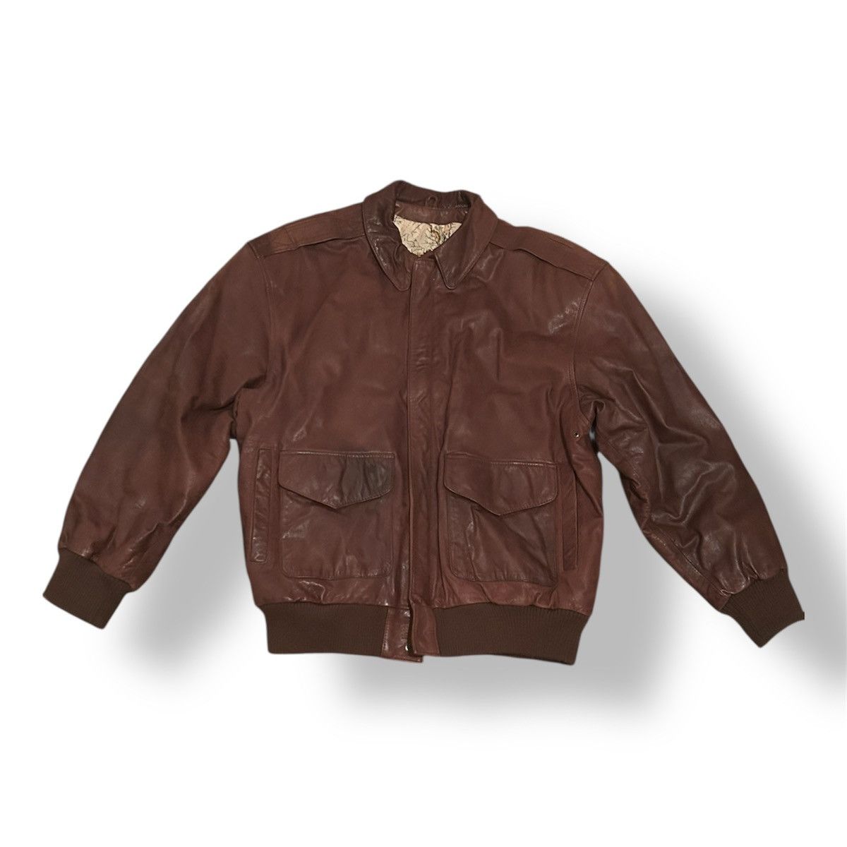 Pelle Pelle Pelle Pelle Brown Leather Bomber Jacket Vintage Distressed M Size US M / EU 48-50 / 2 - 1 Thumbnail