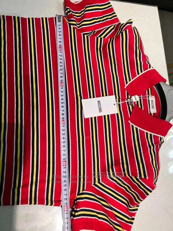 Moschino Moschino Summer Multi-Color Striped Polo Shirt . Size US S / EU 44-46 / 1 - 7 Thumbnail