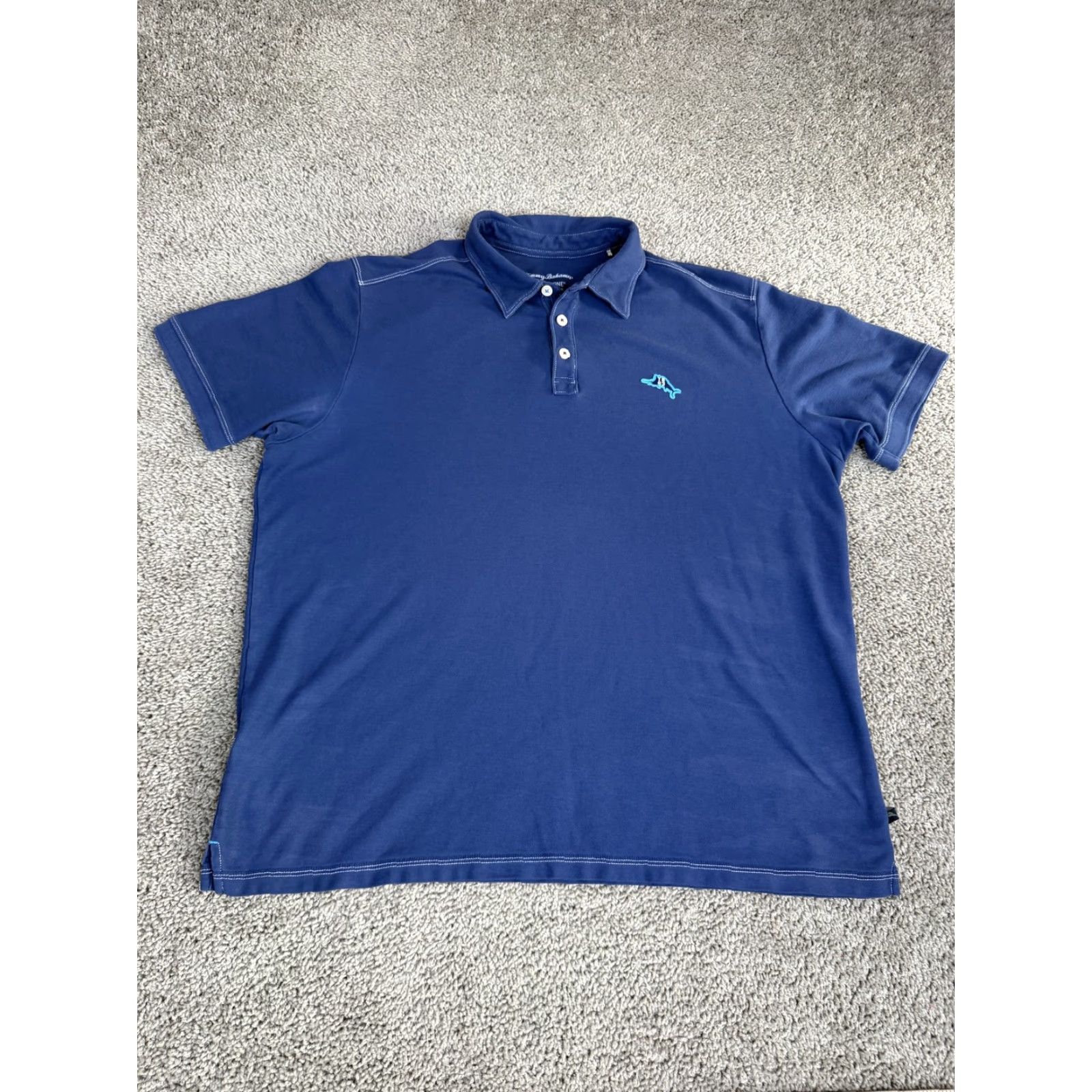 Tommy Bahama VINTAGE Tommy Bahama IslandZone Polo Shirt Mens XL Blue TB 1993 Palm Trees Graphic Back Size US XL / EU 56 / 4 - 6 Thumbnail
