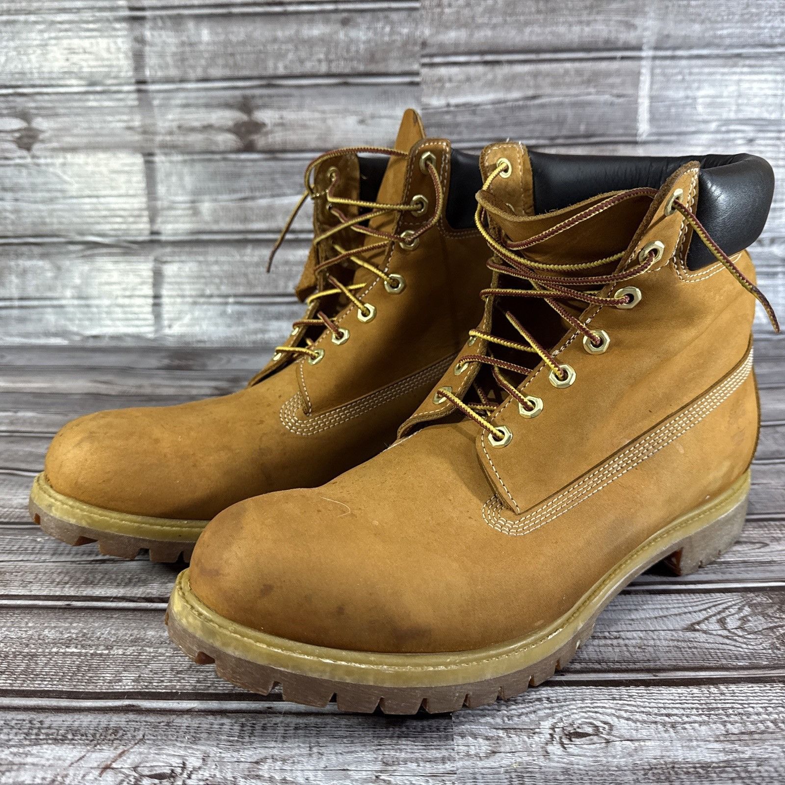 Timberland Timberland Mens 6 Inch Boot Wheat Nubuck Premium 