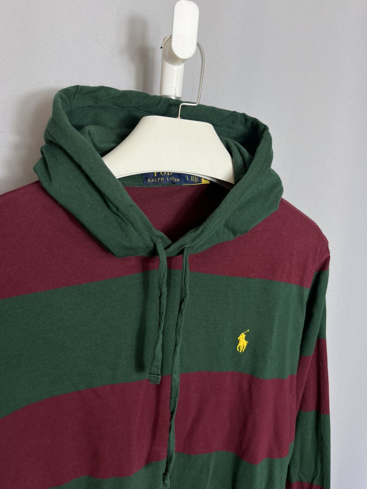 Polo Ralph Lauren Polo Ralph Lauren hoodie light striped long sleeve cotton Size US L / EU 52-54 / 3 - 2 Thumbnail