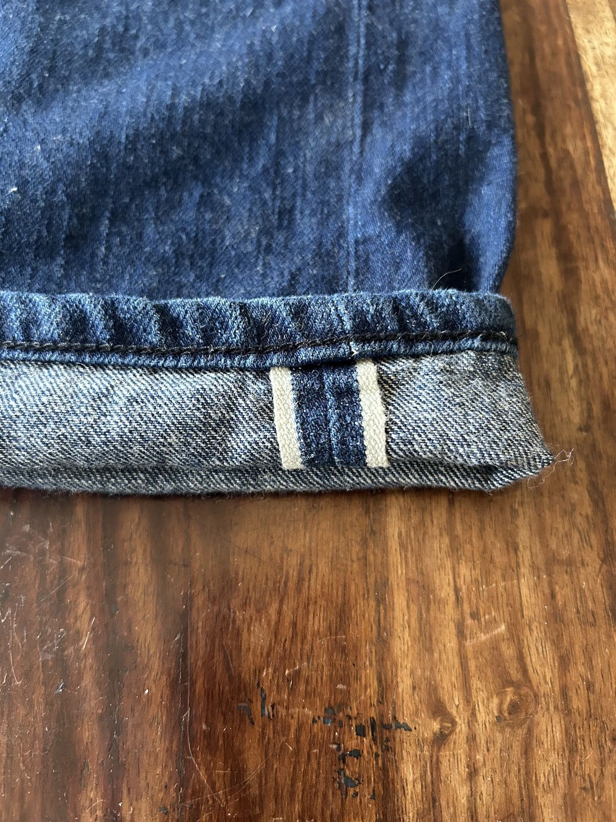 Issey Miyake × Lee SS2004 Issey Miyake Lee Bleach Dot Selvedge Denim Jeans Size US 33 - 4 Thumbnail