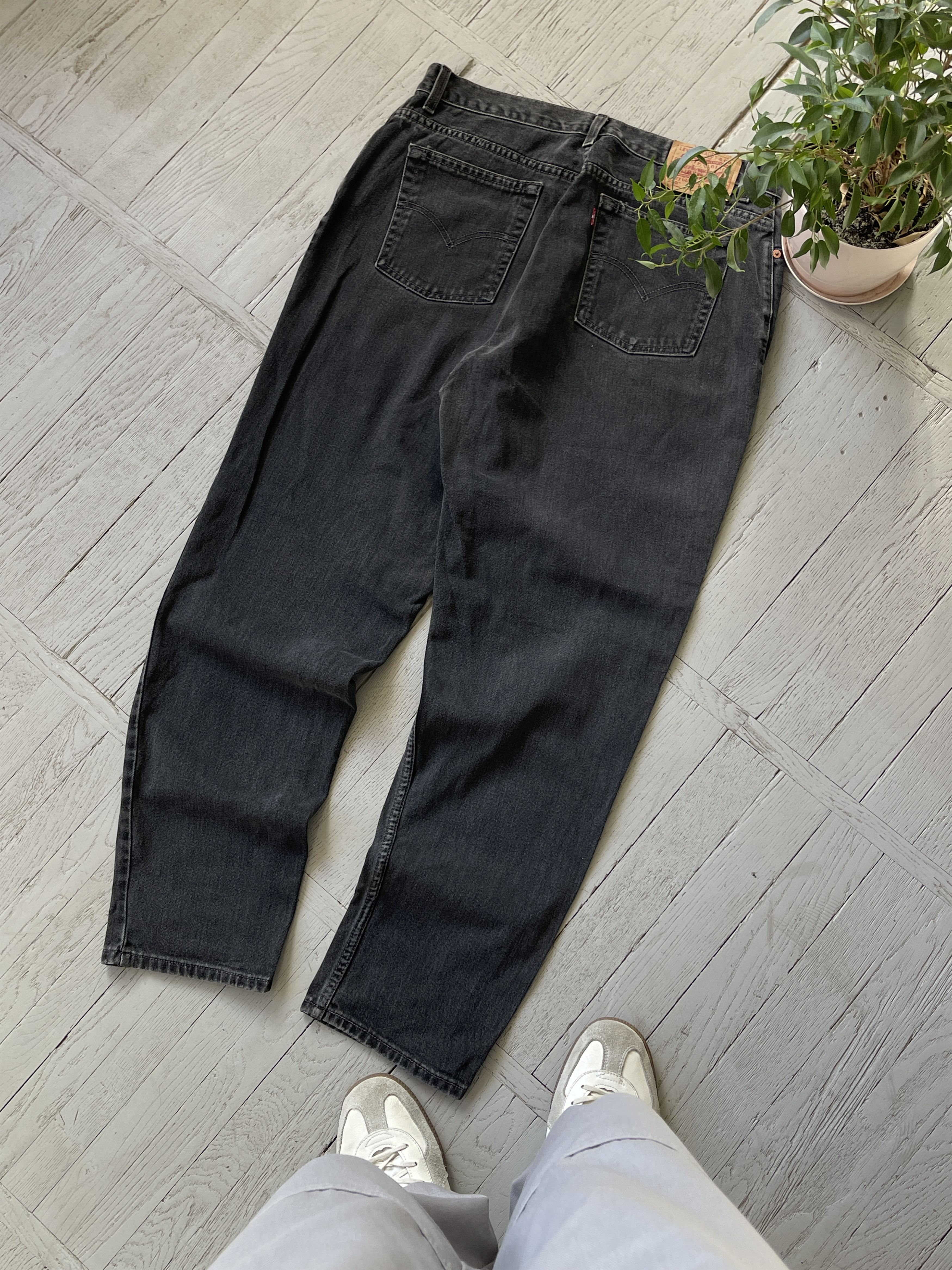 Levi's × Vintage Vintage 90s Levi's 550 Ash Gray Denim Jeans Size US 34 / EU 50 - 1 Thumbnail