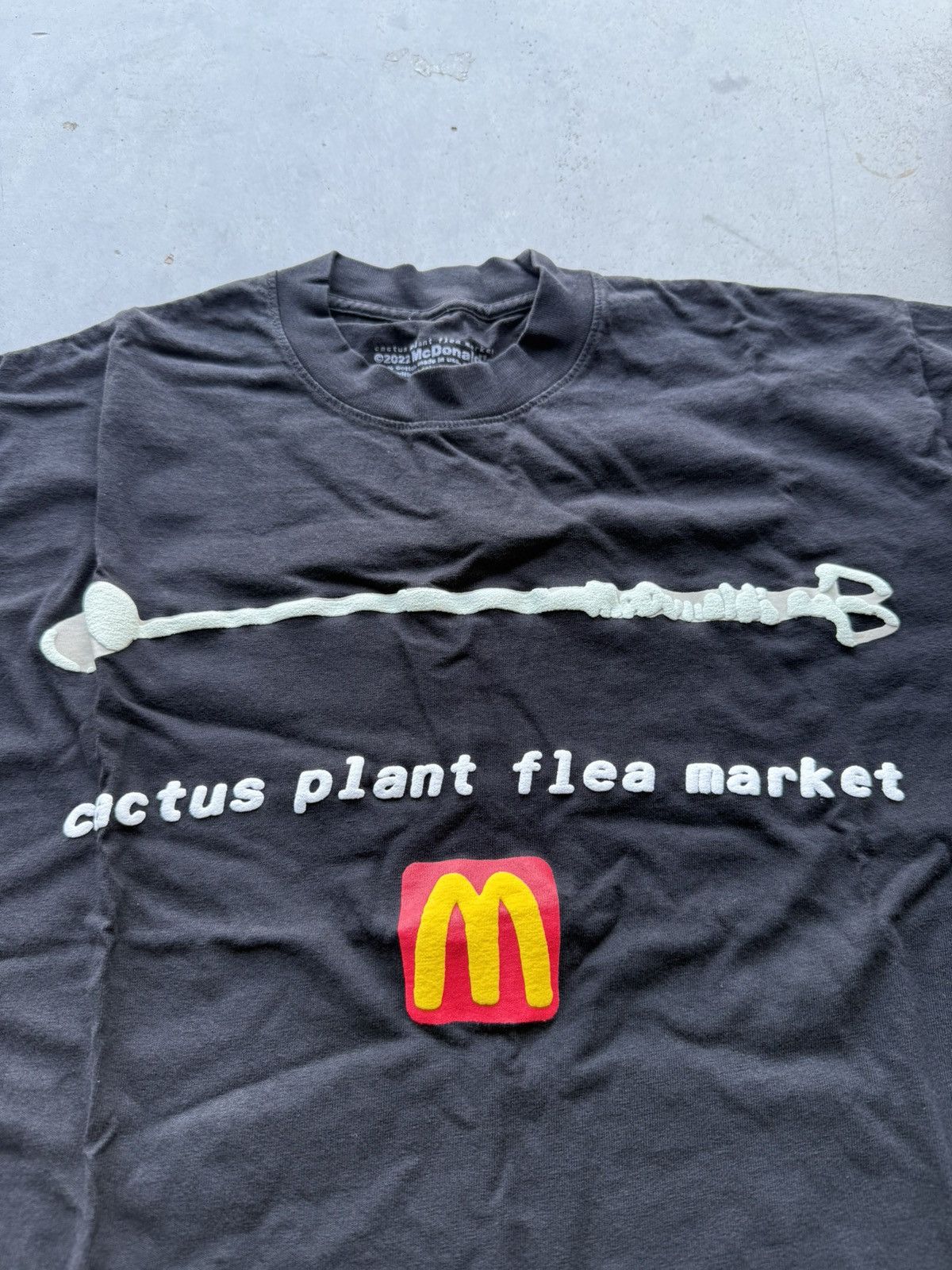 Cactus Plant Flea Market CPFM x McDonlald’s Coffee Stirrer Tee Black Size US M / EU 48-50 / 2 - 2 Thumbnail